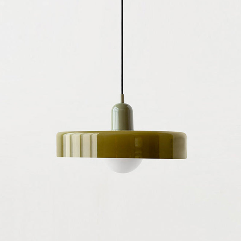 Pendelleuchte mit Glasschirm