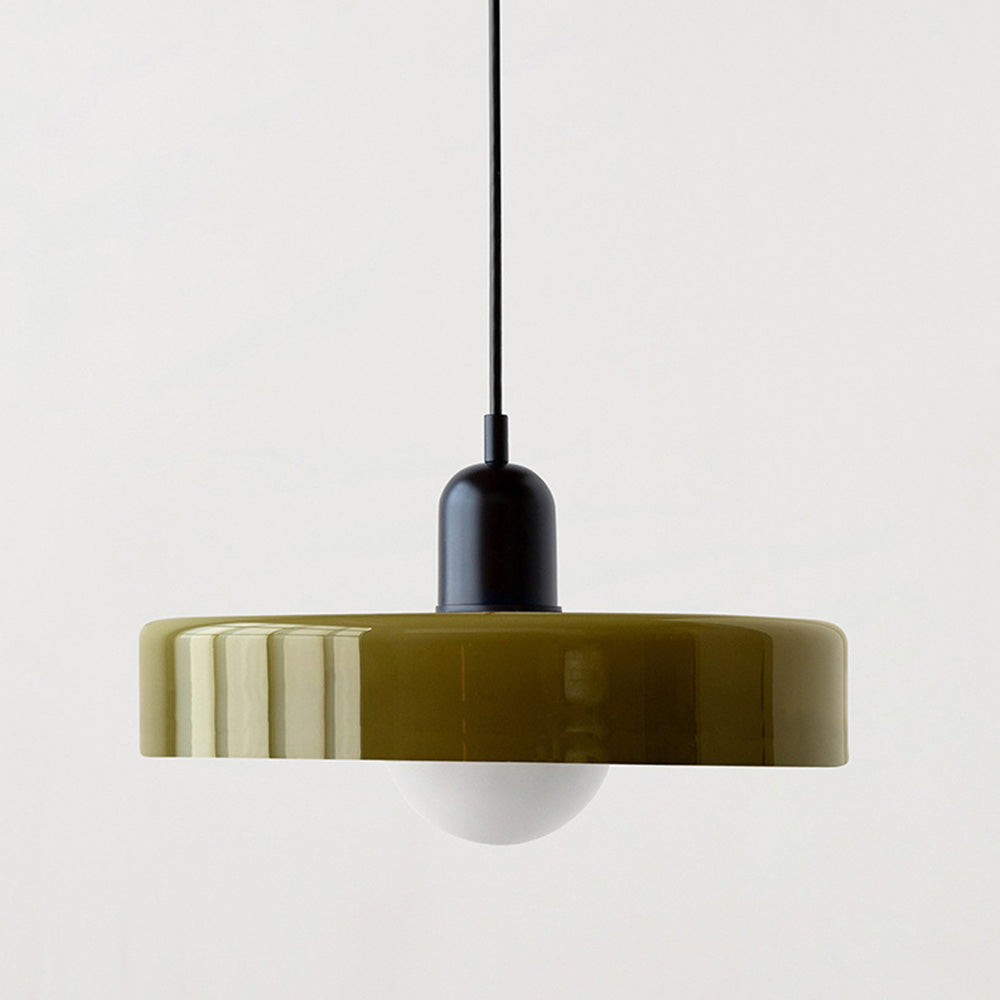 Pendelleuchte mit Glasschirm