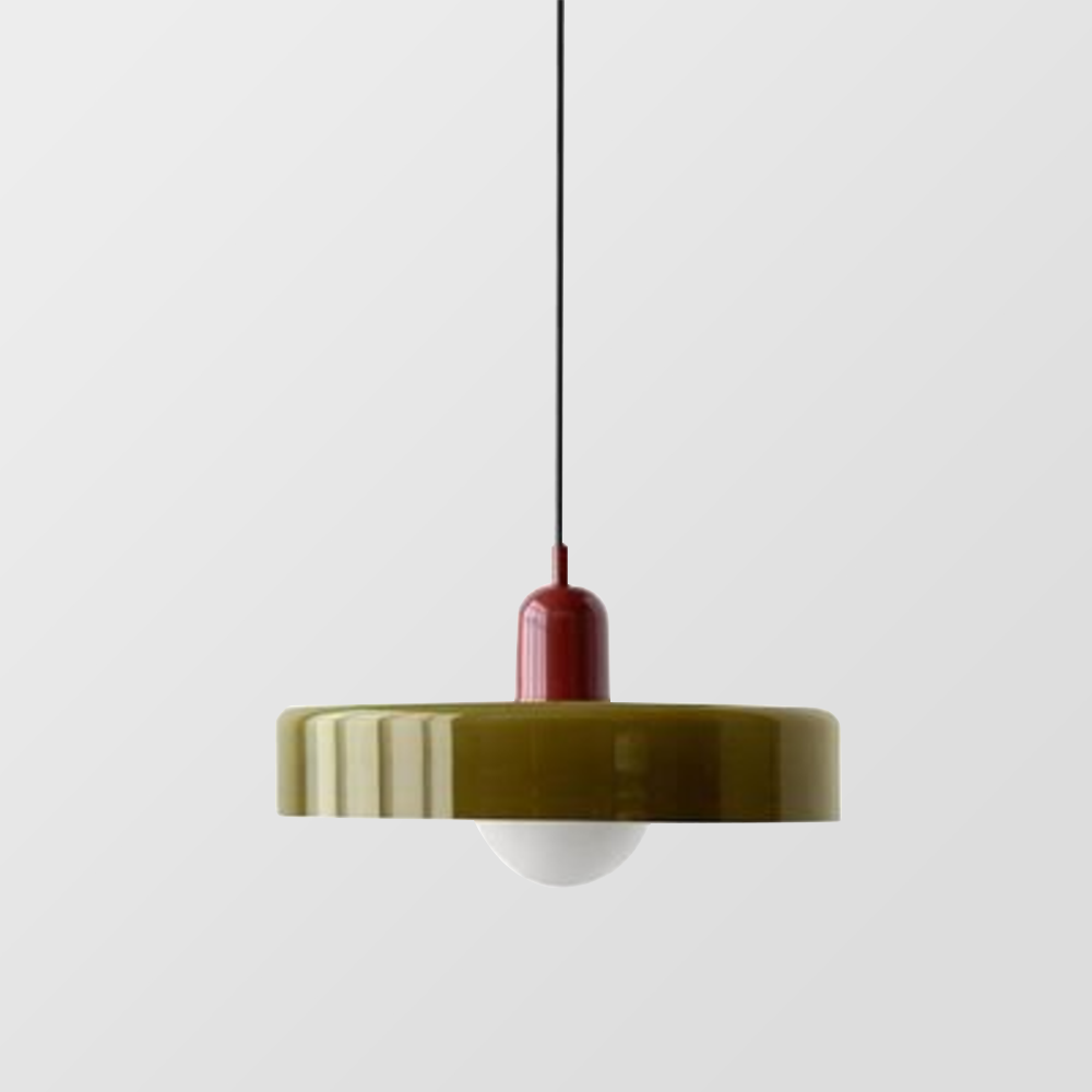 Pendelleuchte mit Glasschirm