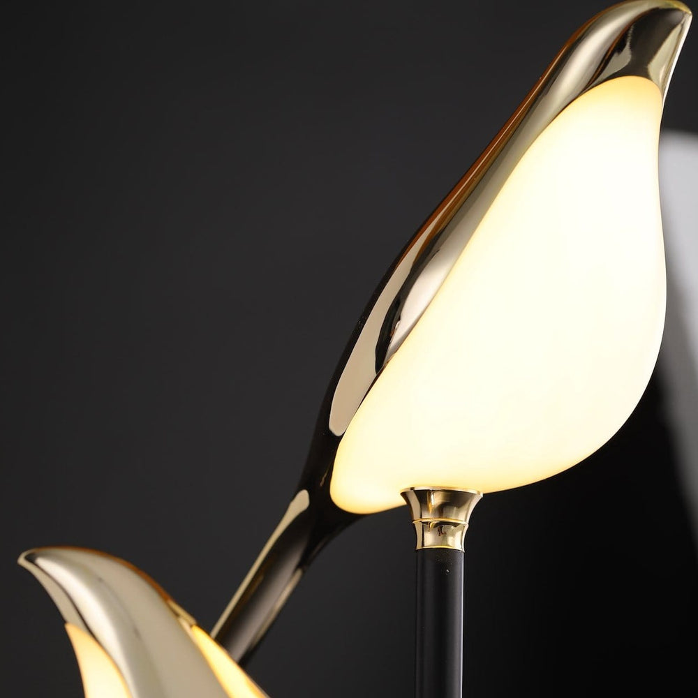 Ästhetische Tischleuchte Goldener Vogel | LED