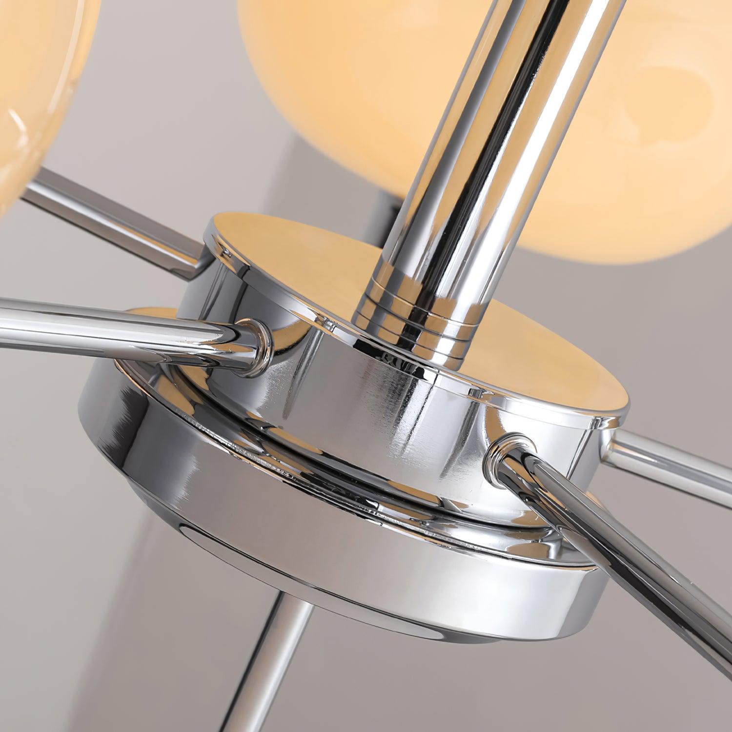 Frosted Glass Globes Kronleuchter