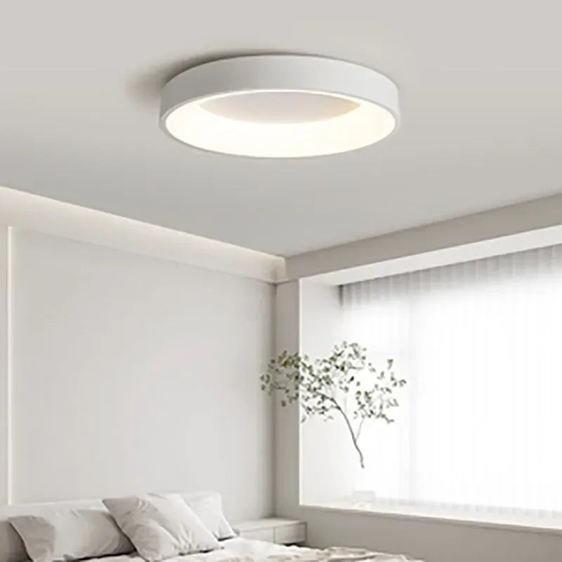 Deckenleuchte mit rundem Schirm aus Metall und Acryl | LED