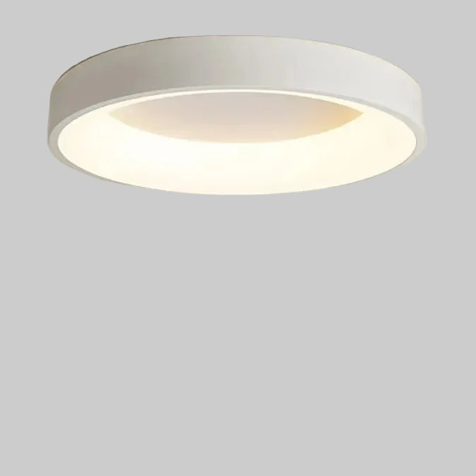 Deckenleuchte mit rundem Schirm aus Metall und Acryl | LED