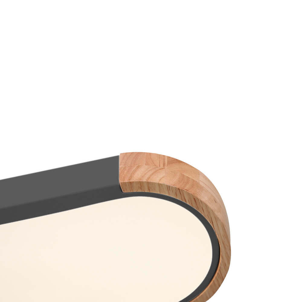 Einbau-Deckenleuchte mit Holzoptik