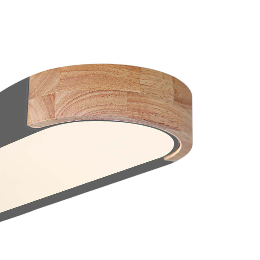 Einbau-Deckenleuchte mit Holzoptik