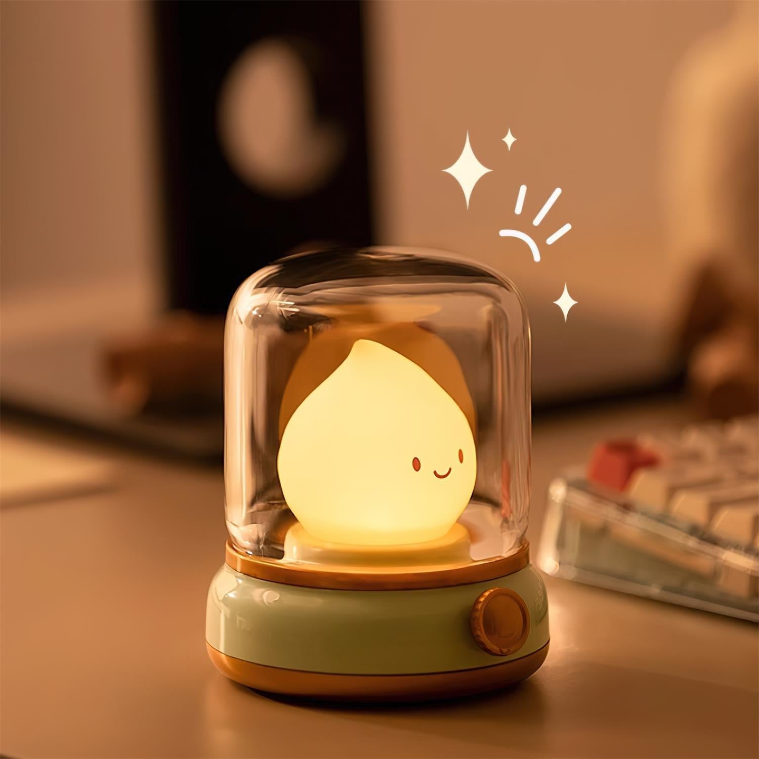 LED-Flammenfigur Tischlampe