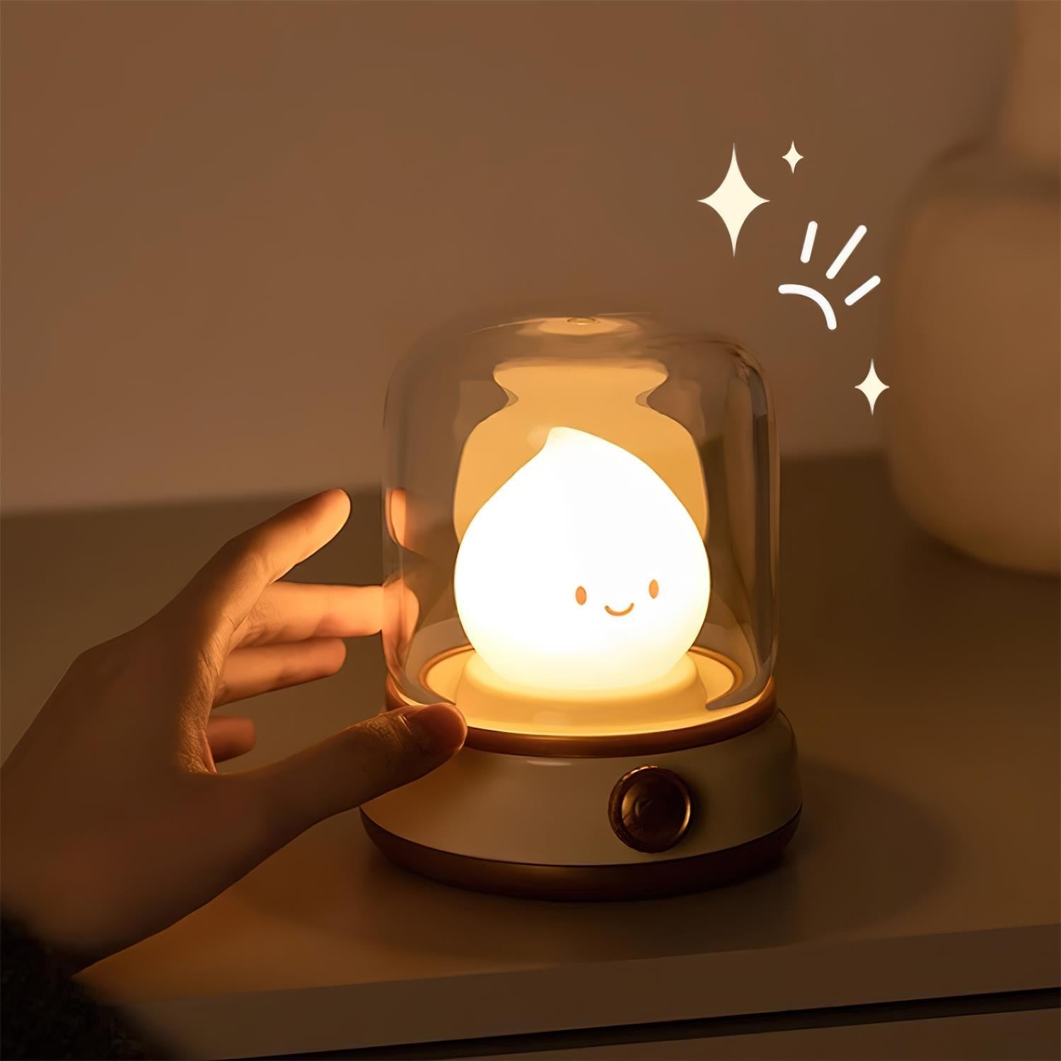 LED-Flammenfigur Tischlampe