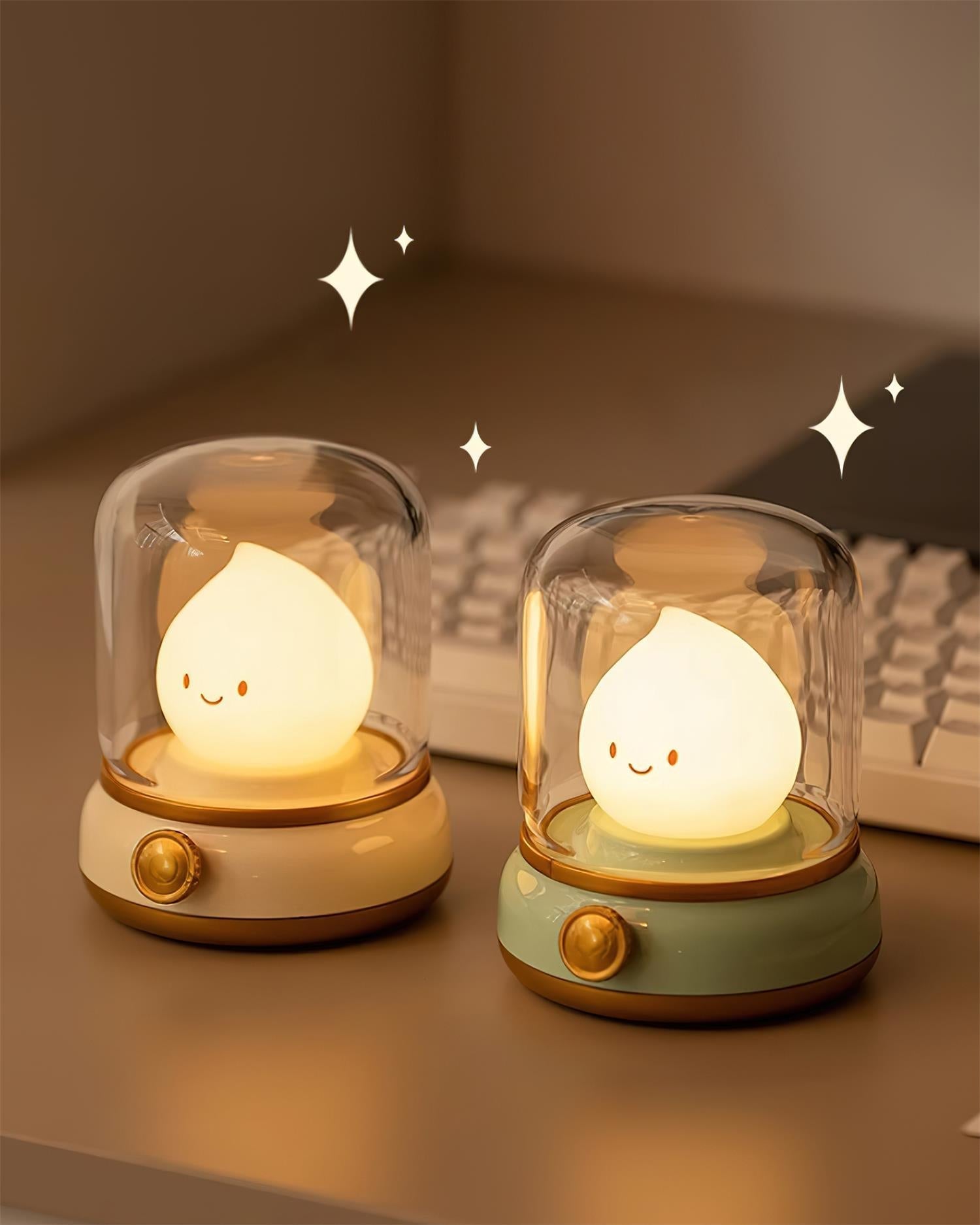 LED-Flammenfigur Tischlampe