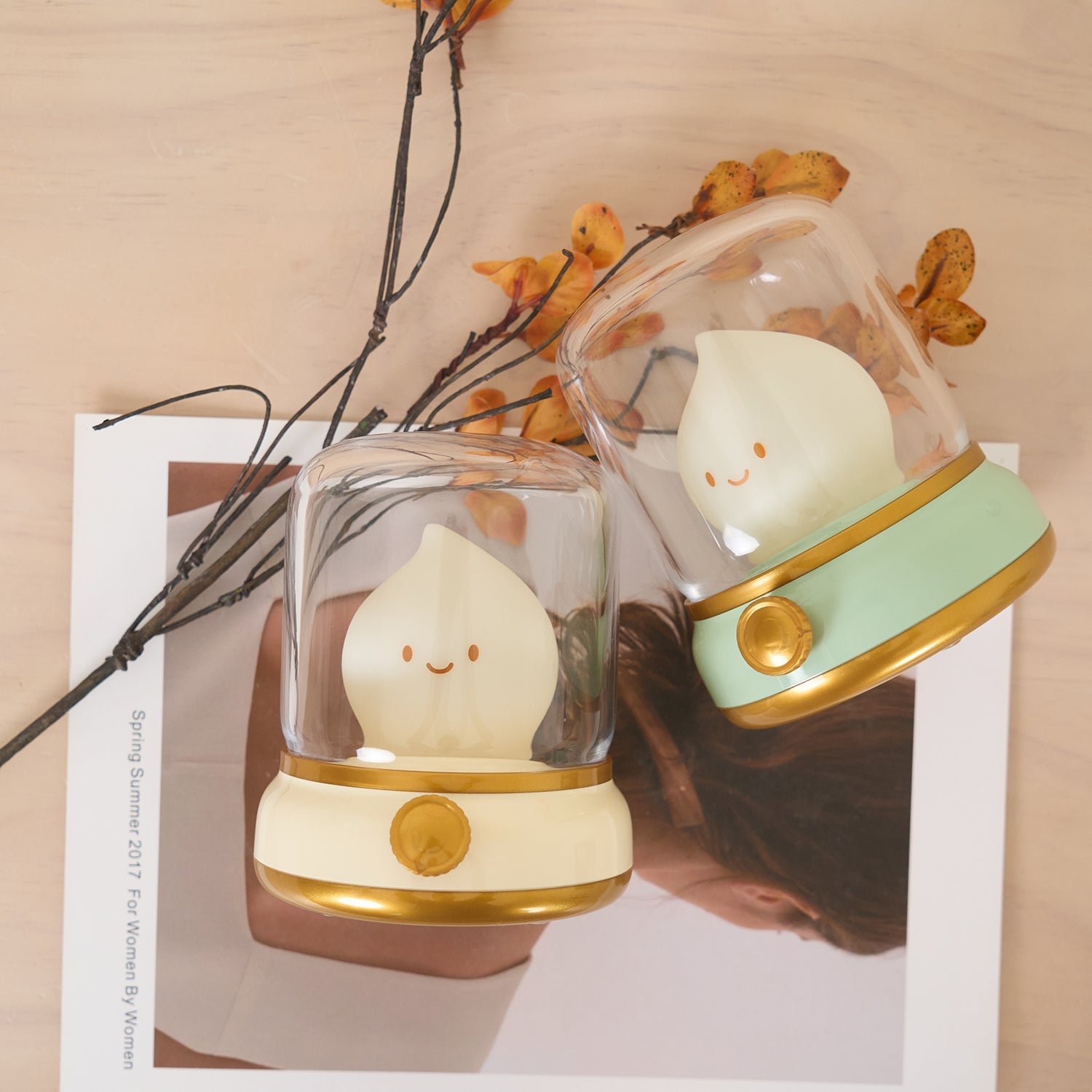 LED-Flammenfigur Tischlampe