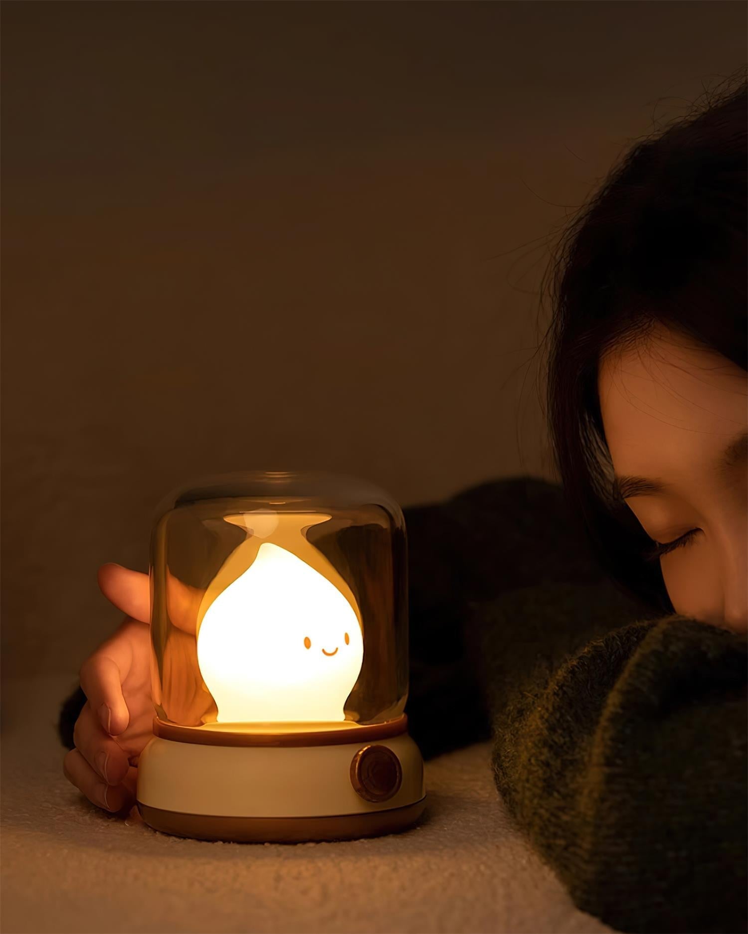 LED-Flammenfigur Tischlampe
