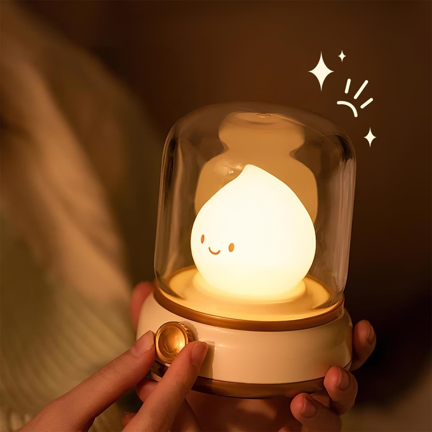 LED-Flammenfigur Tischlampe