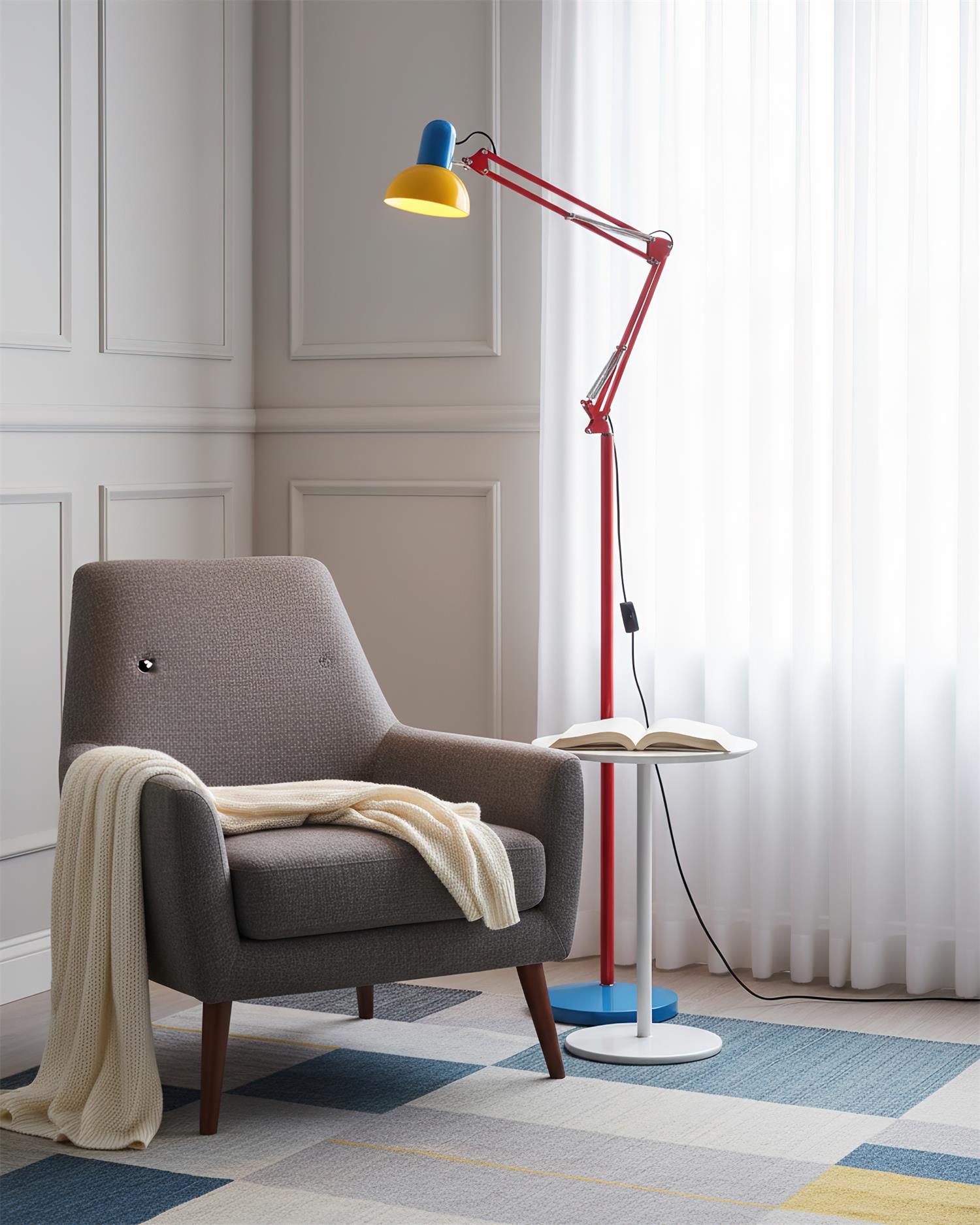 Stehlampe für Zuhause, Büro und Schlafzimmer