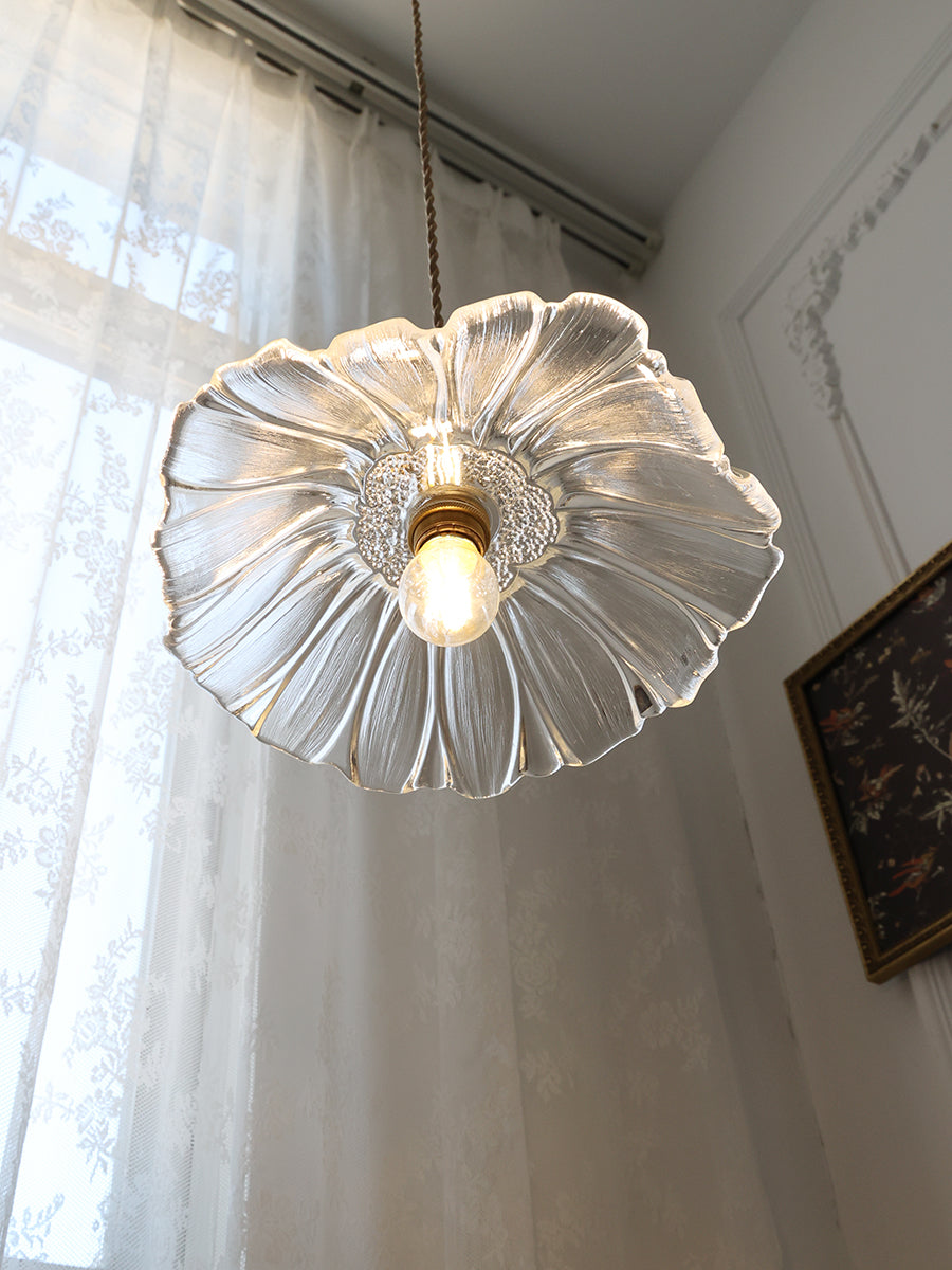Glasblumen Pendelleuchte