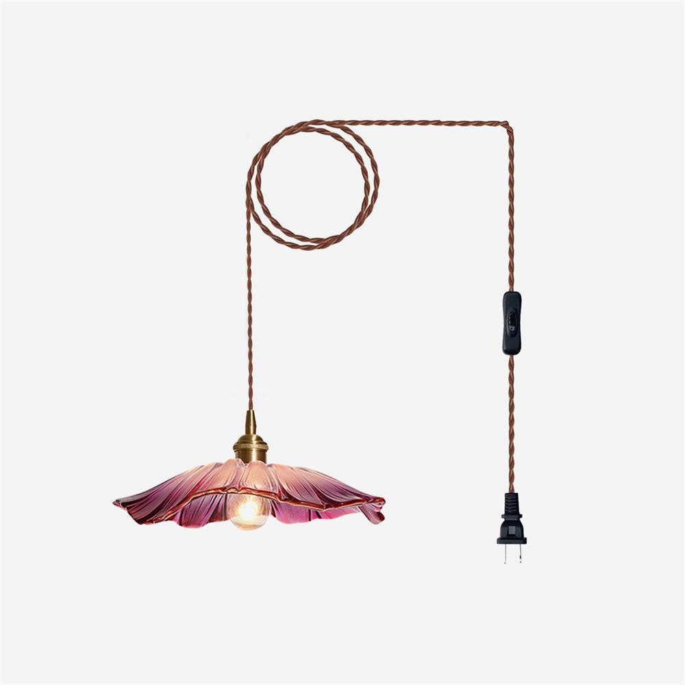 Glasblumen Pendelleuchte