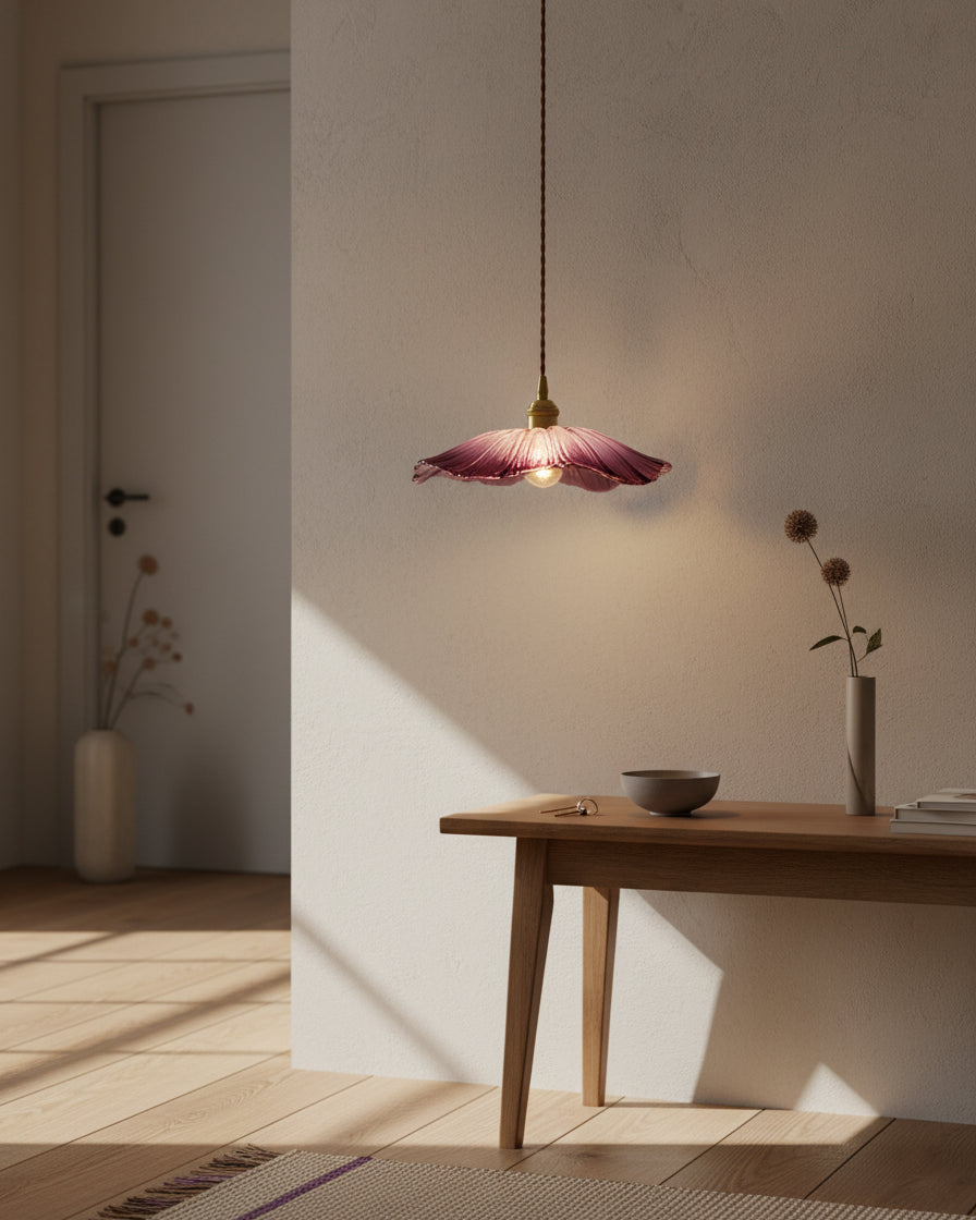 Glasblumen Pendelleuchte