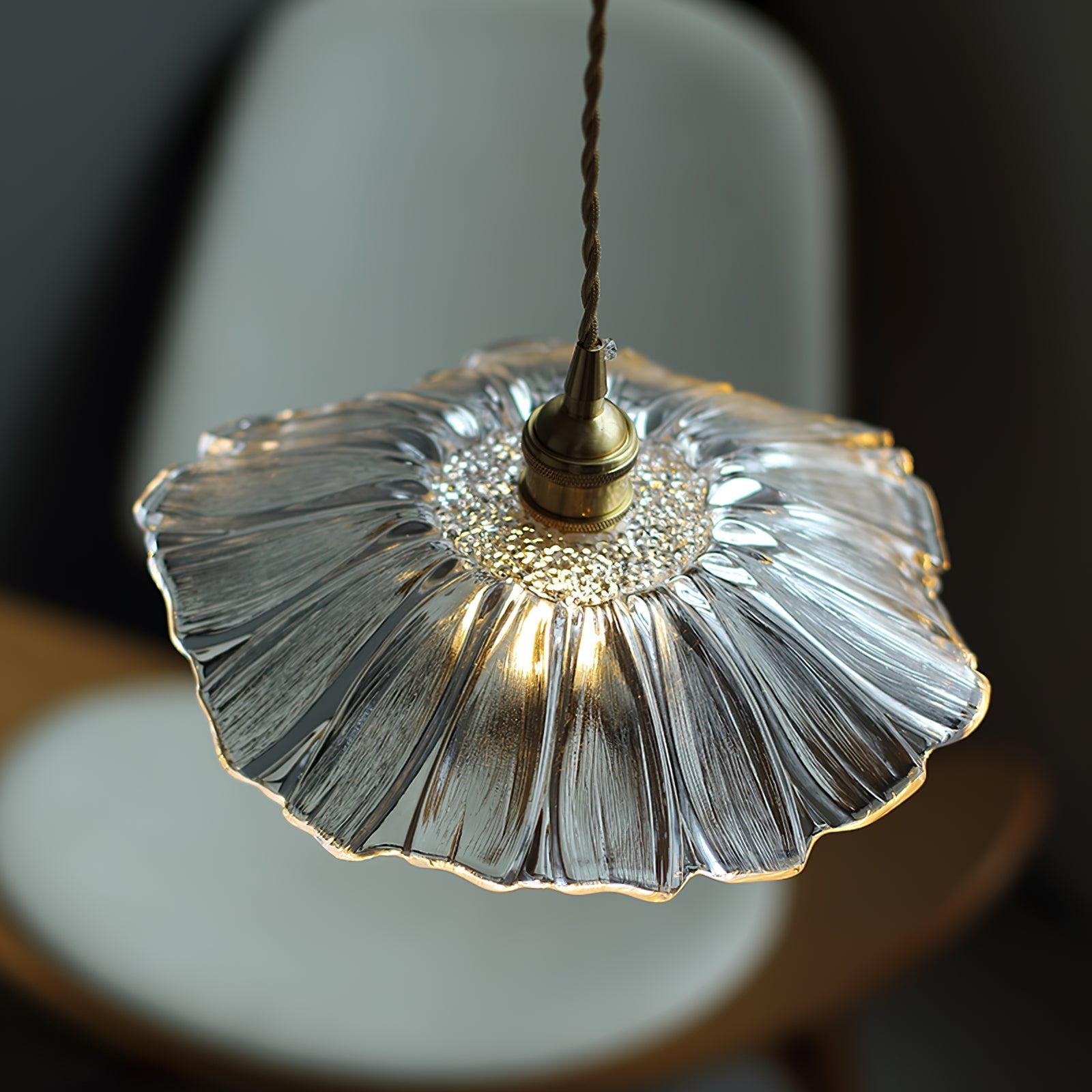 Glasblumen Pendelleuchte