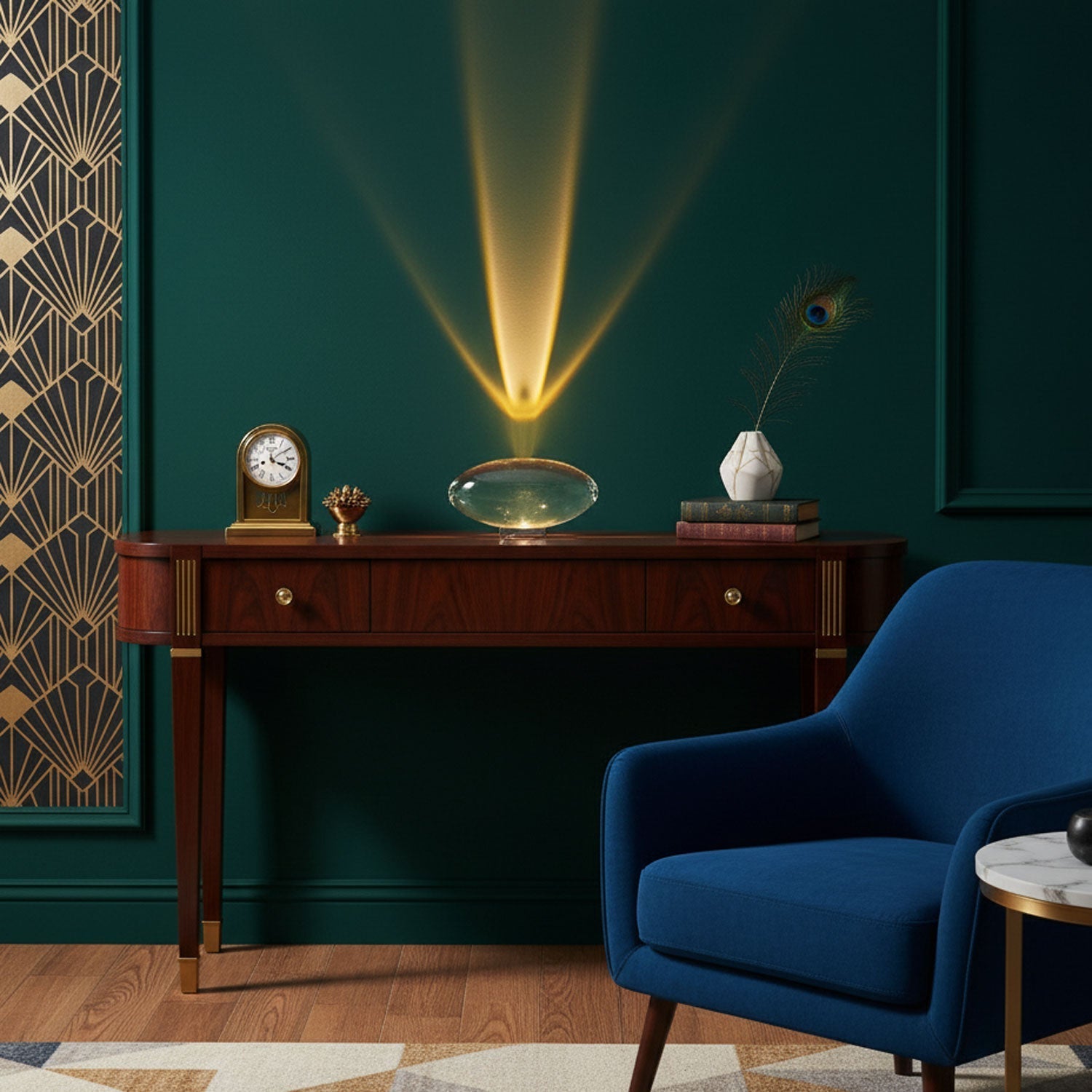 Ovale Kristall Tischleuchte | LED