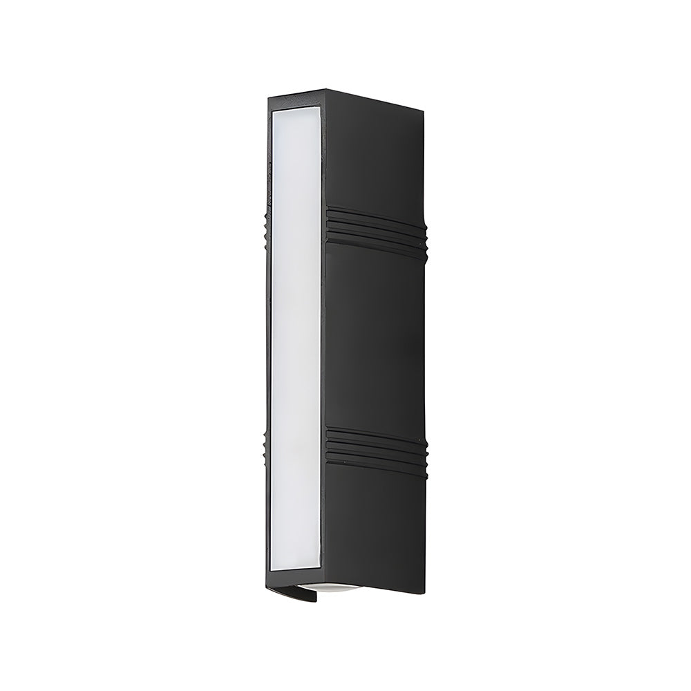 Vertikale doppelseitige Wandlampe für den Außenbereich