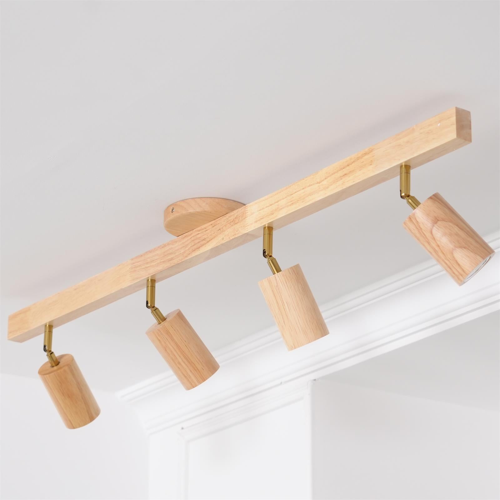 Innere Holzschienen-Deckenleuchten