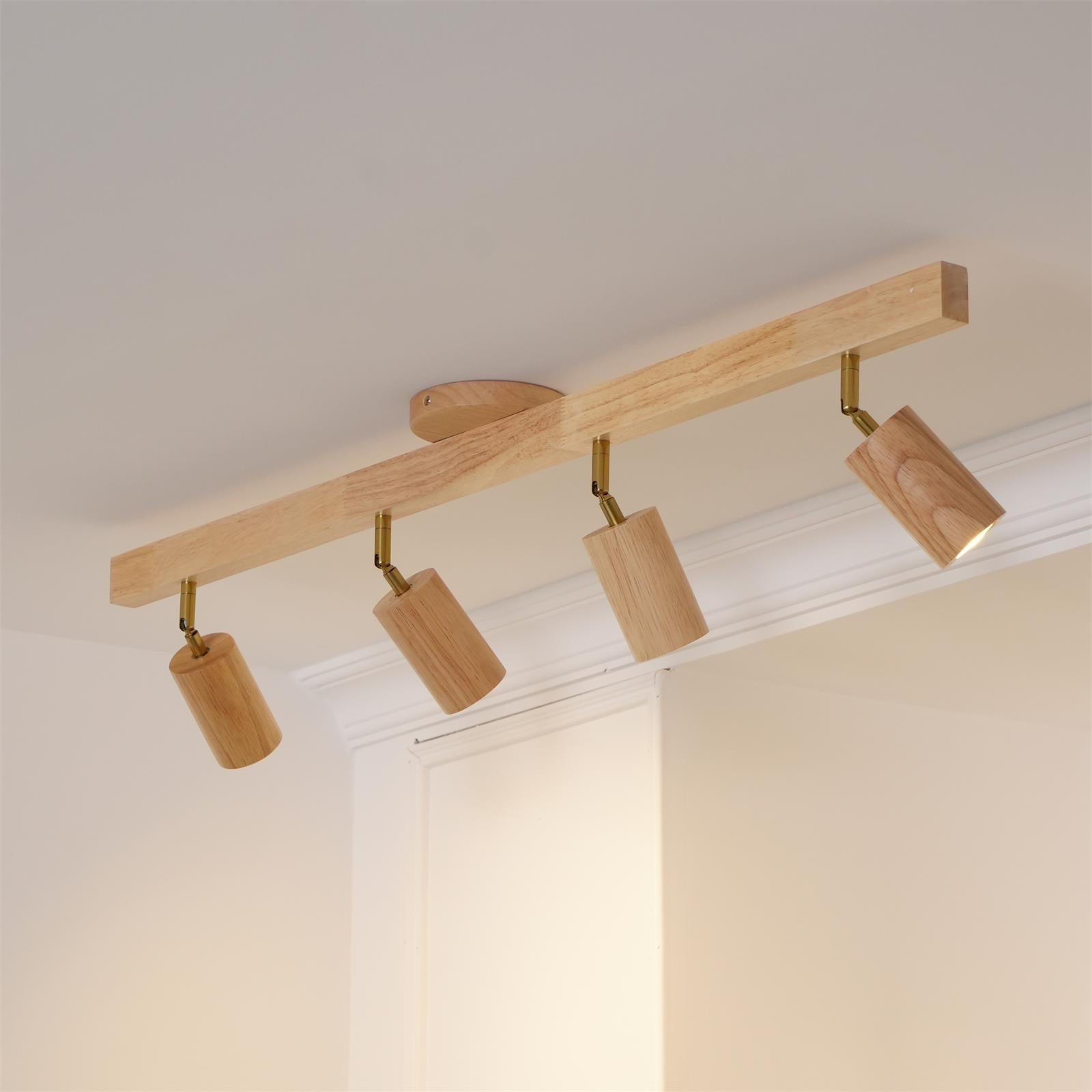 Innere Holzschienen-Deckenleuchten