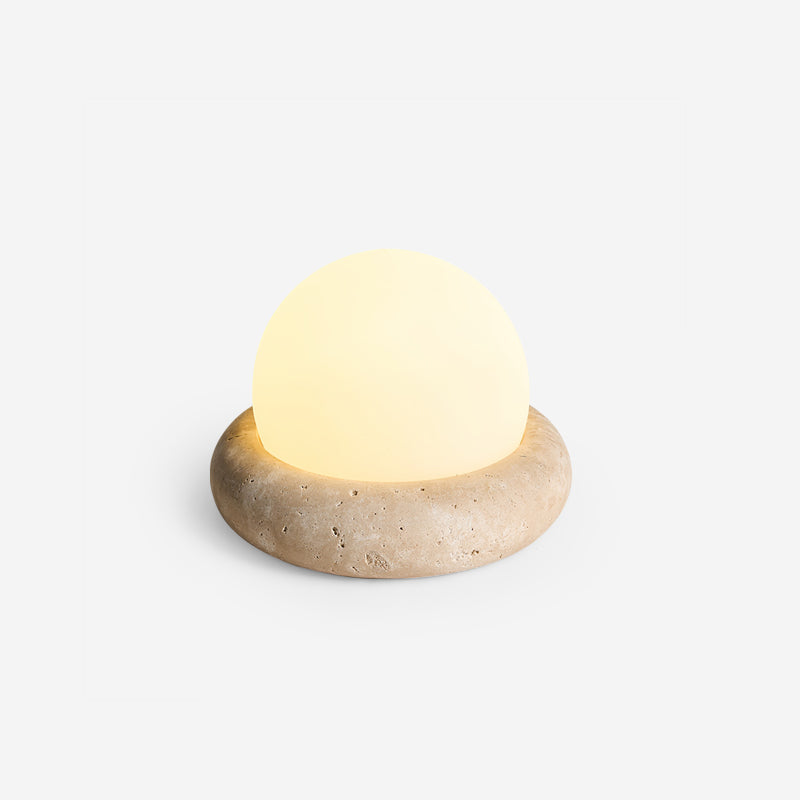 Beton-Orb-Tischlampe