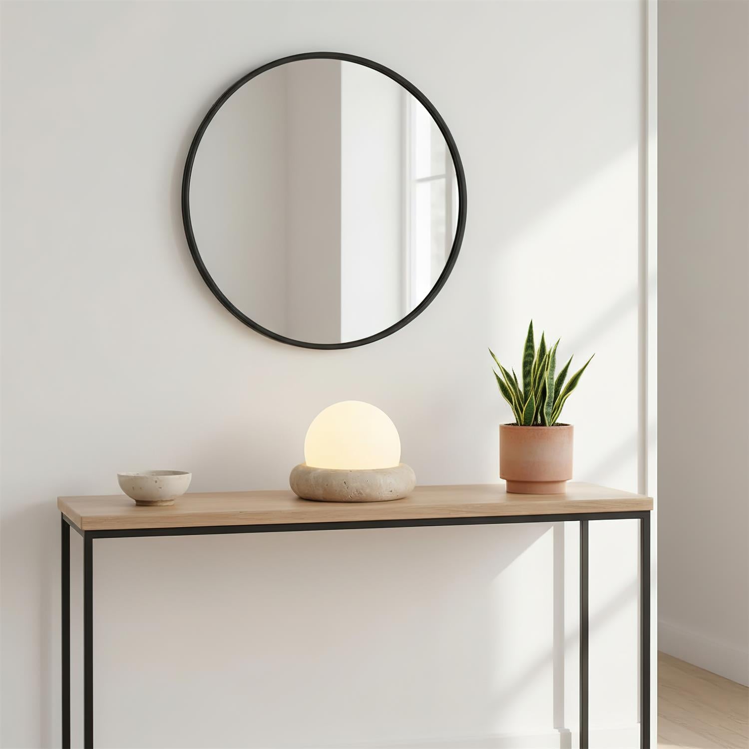 Beton-Orb-Tischlampe
