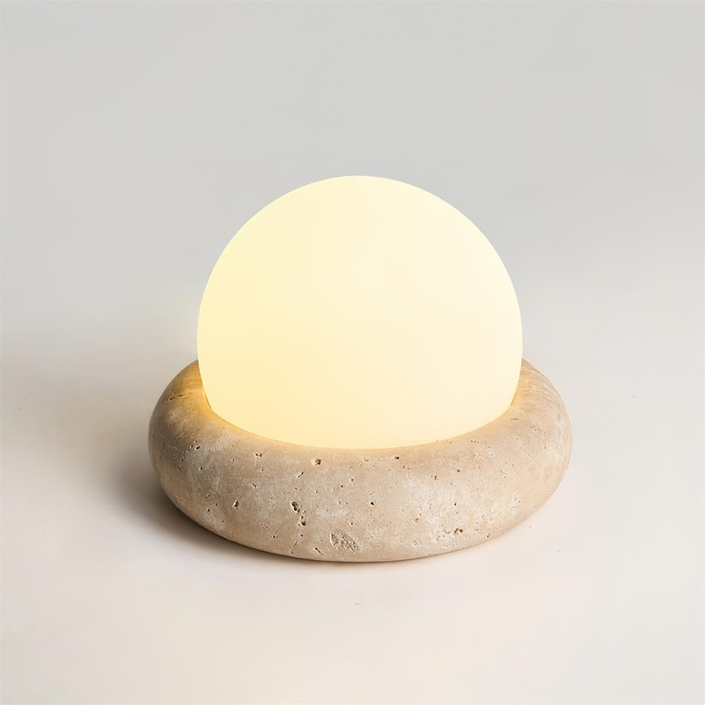 Beton-Orb-Tischlampe