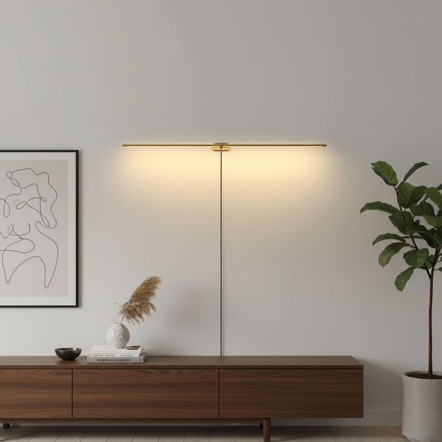 Schlanke lineare Wandleuchte