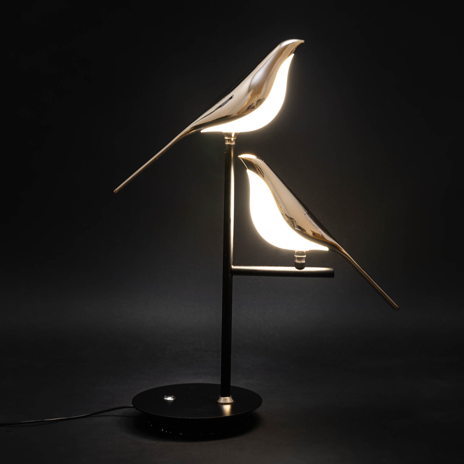Ästhetische Tischleuchte Goldener Vogel | LED