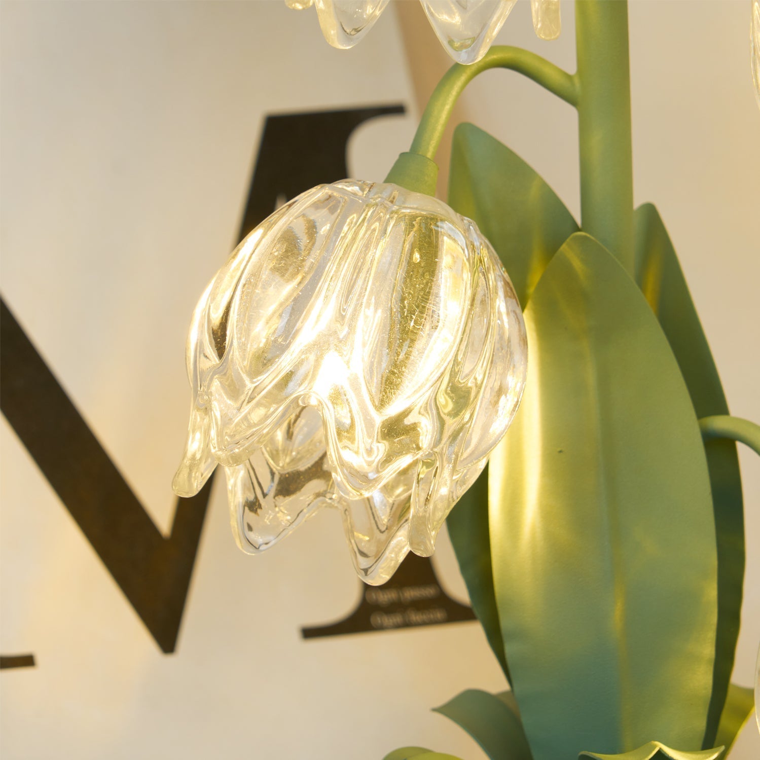 Blühende Blumen Tischlampe