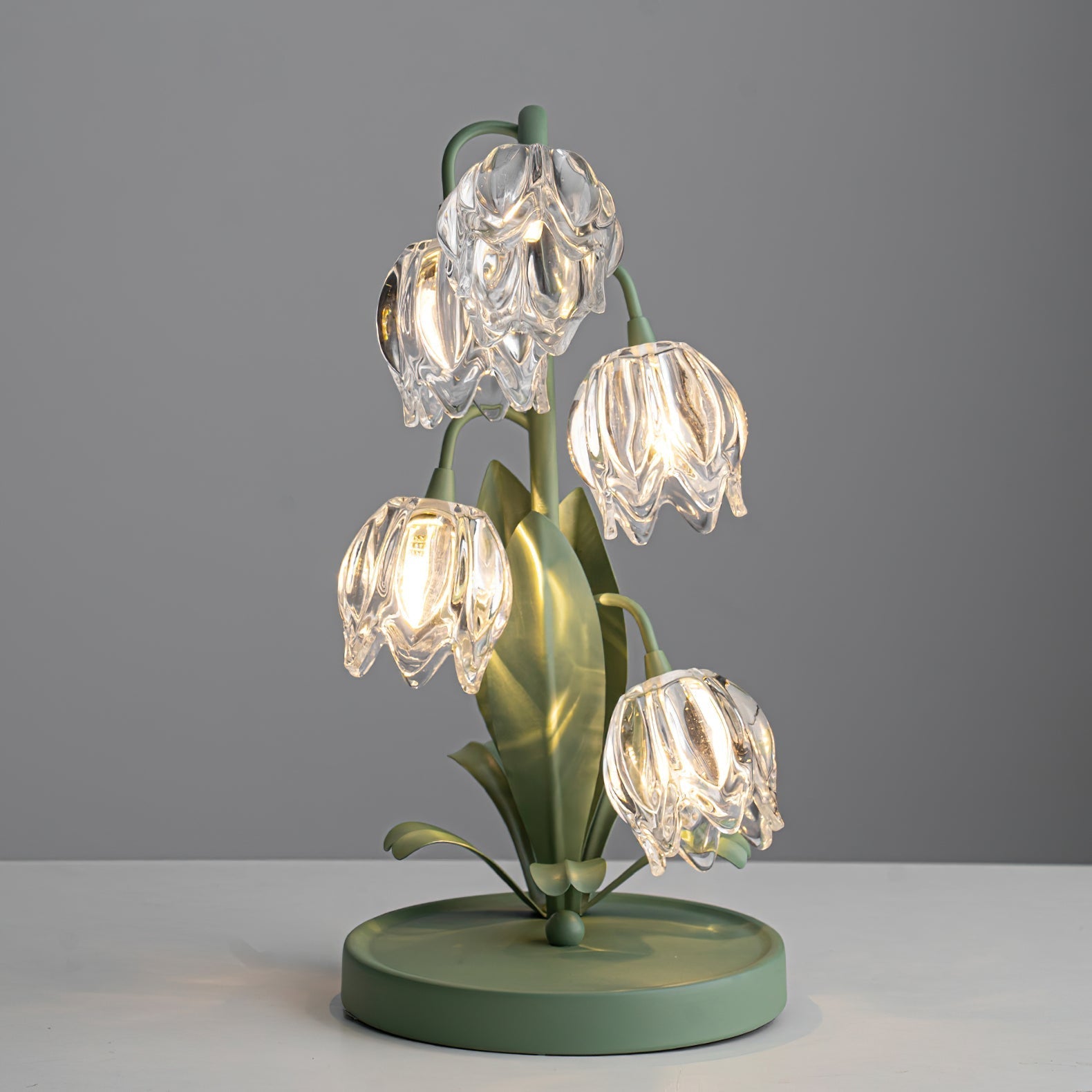 Blühende Blumen Tischlampe