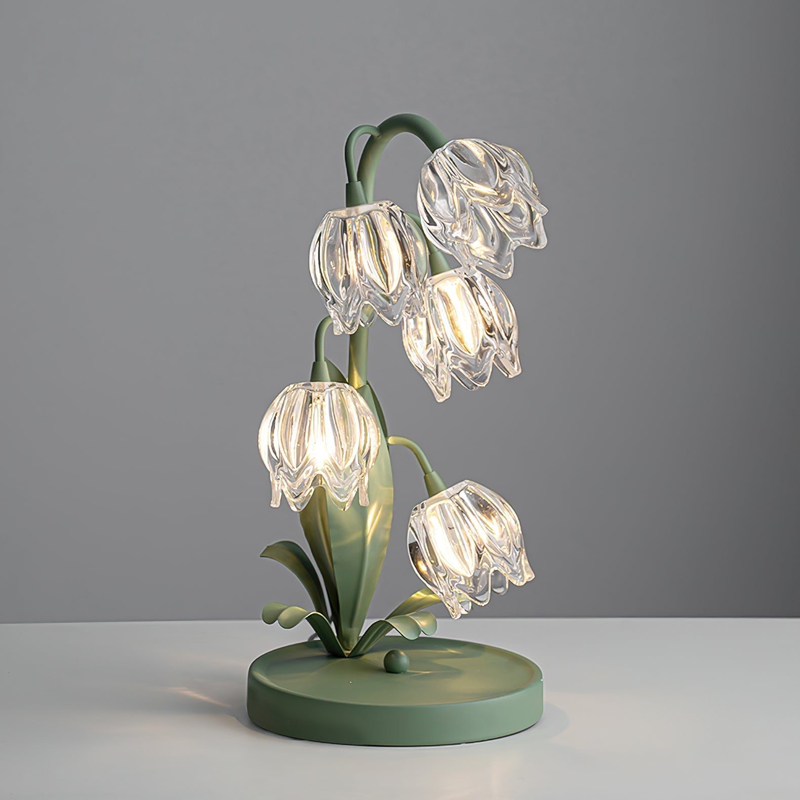 Blühende Blumen Tischlampe