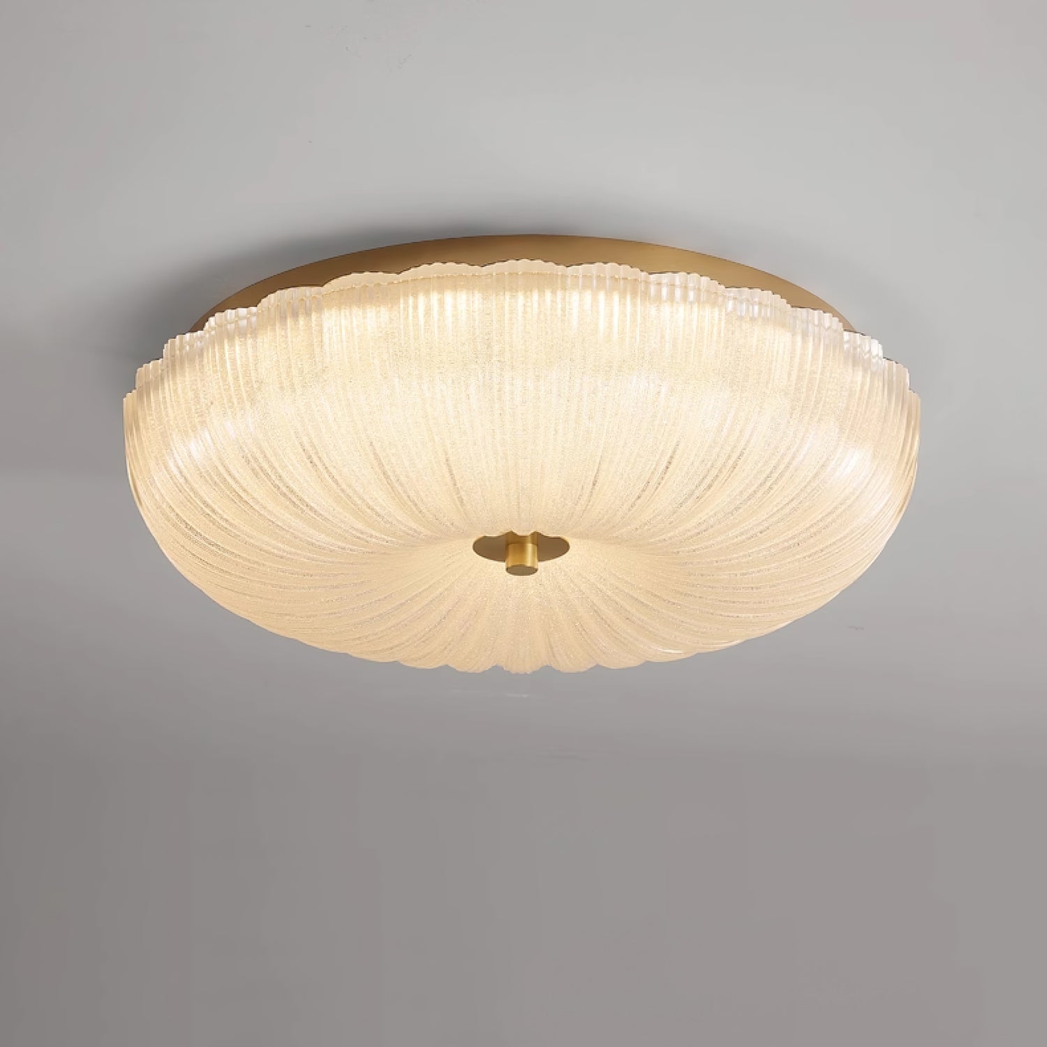 Wellmusterte Runde Deckenlampe