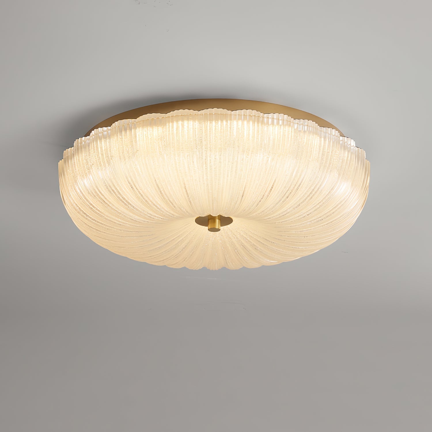 Wellmusterte Runde Deckenlampe