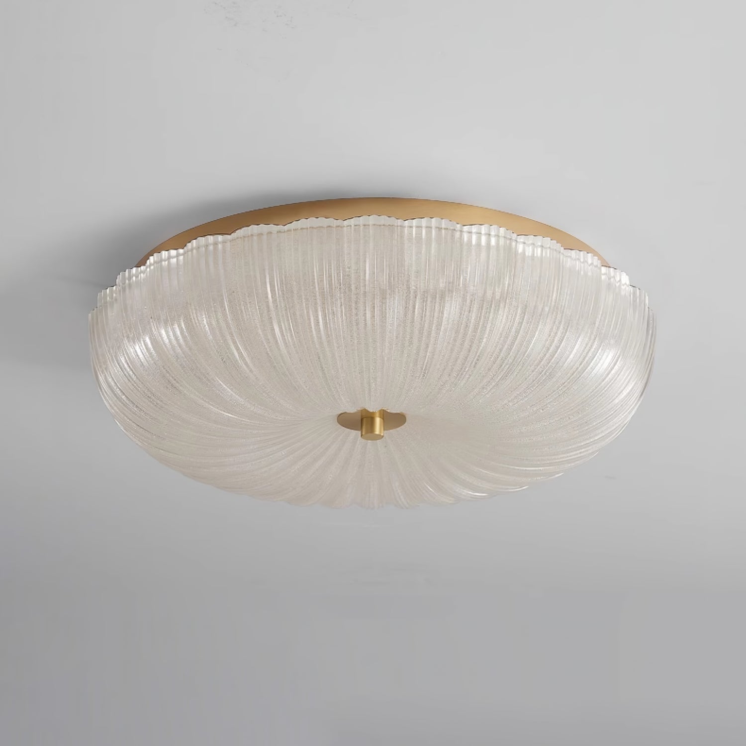 Wellmusterte Runde Deckenlampe