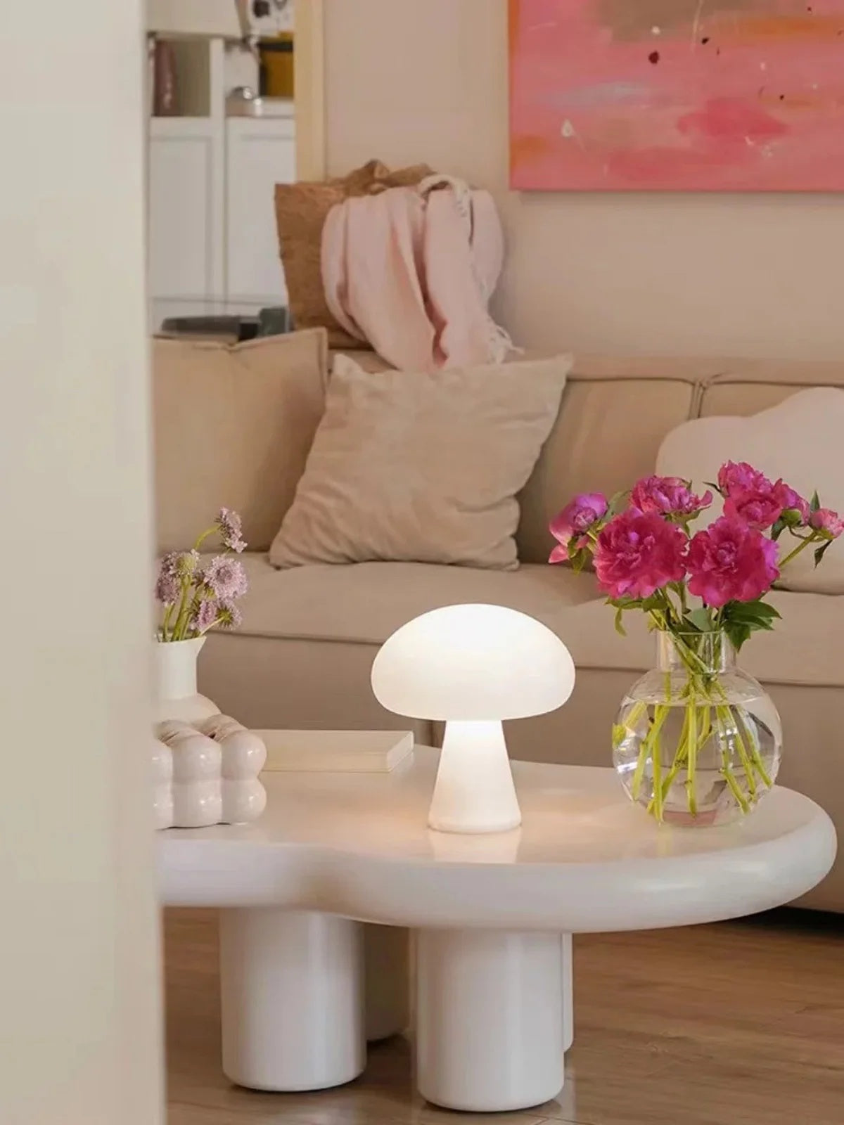 Pilzförmige Tischlampe