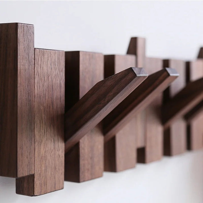 Wandhaken aus Holz für Mäntel und Jacken