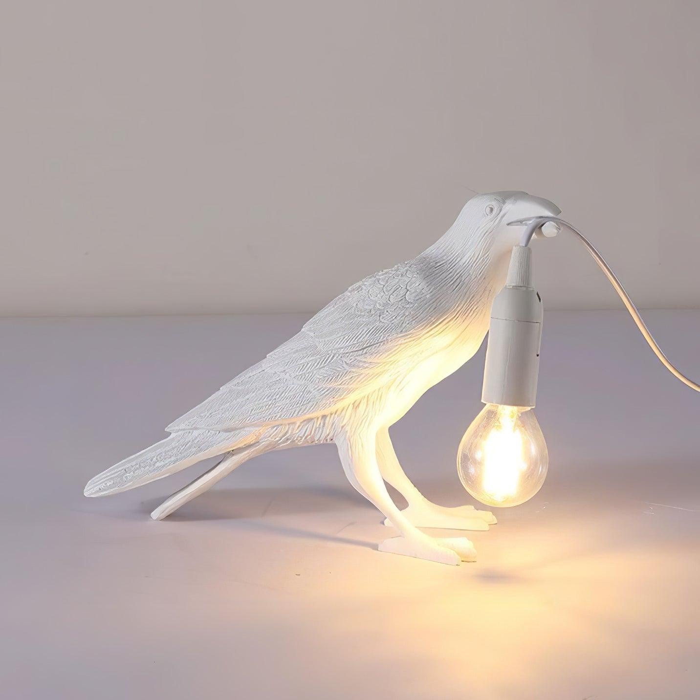 Mitternachtskrähe Lampe | Skulpturaler Akzent