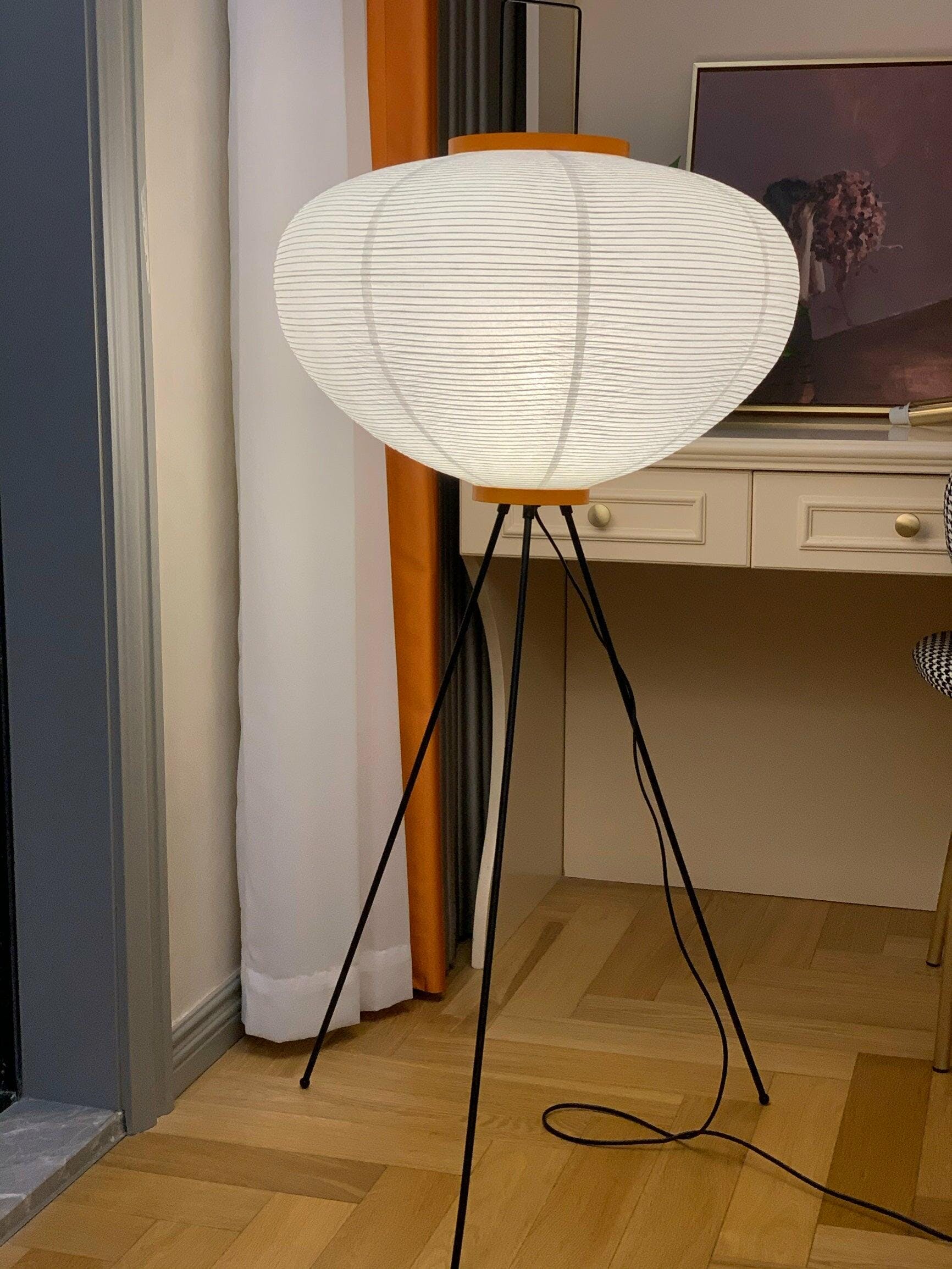 Reispapier Stehlampe | Wohnzimmer