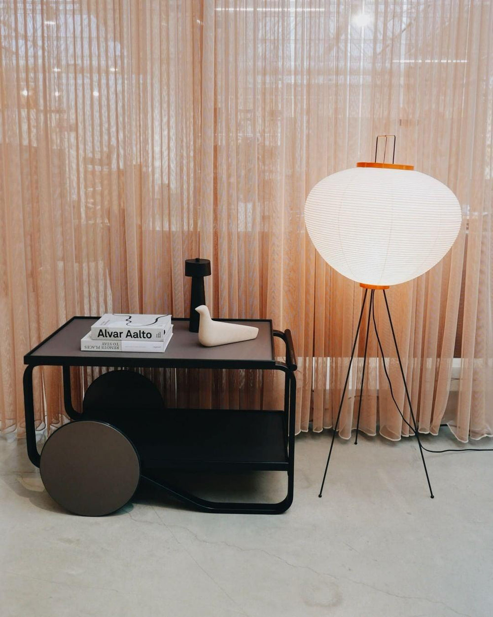 Reispapier Stehlampe | Wohnzimmer