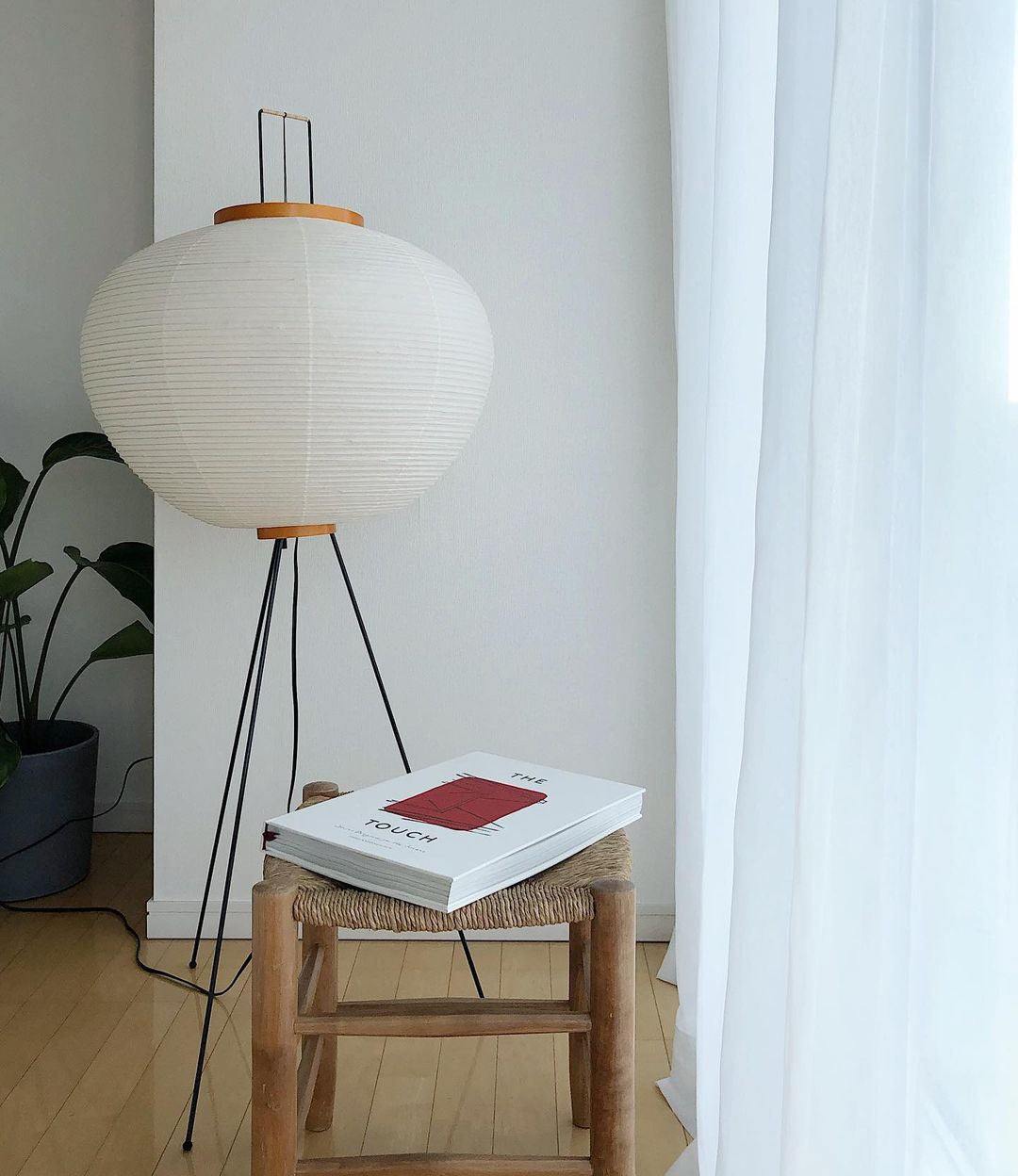 Reispapier Stehlampe | Wohnzimmer