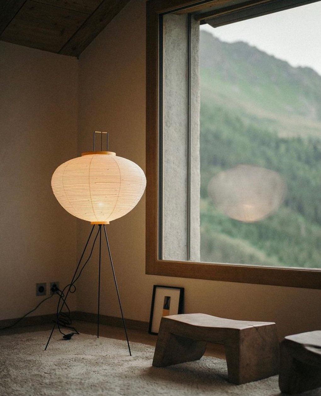 Reispapier Stehlampe | Wohnzimmer