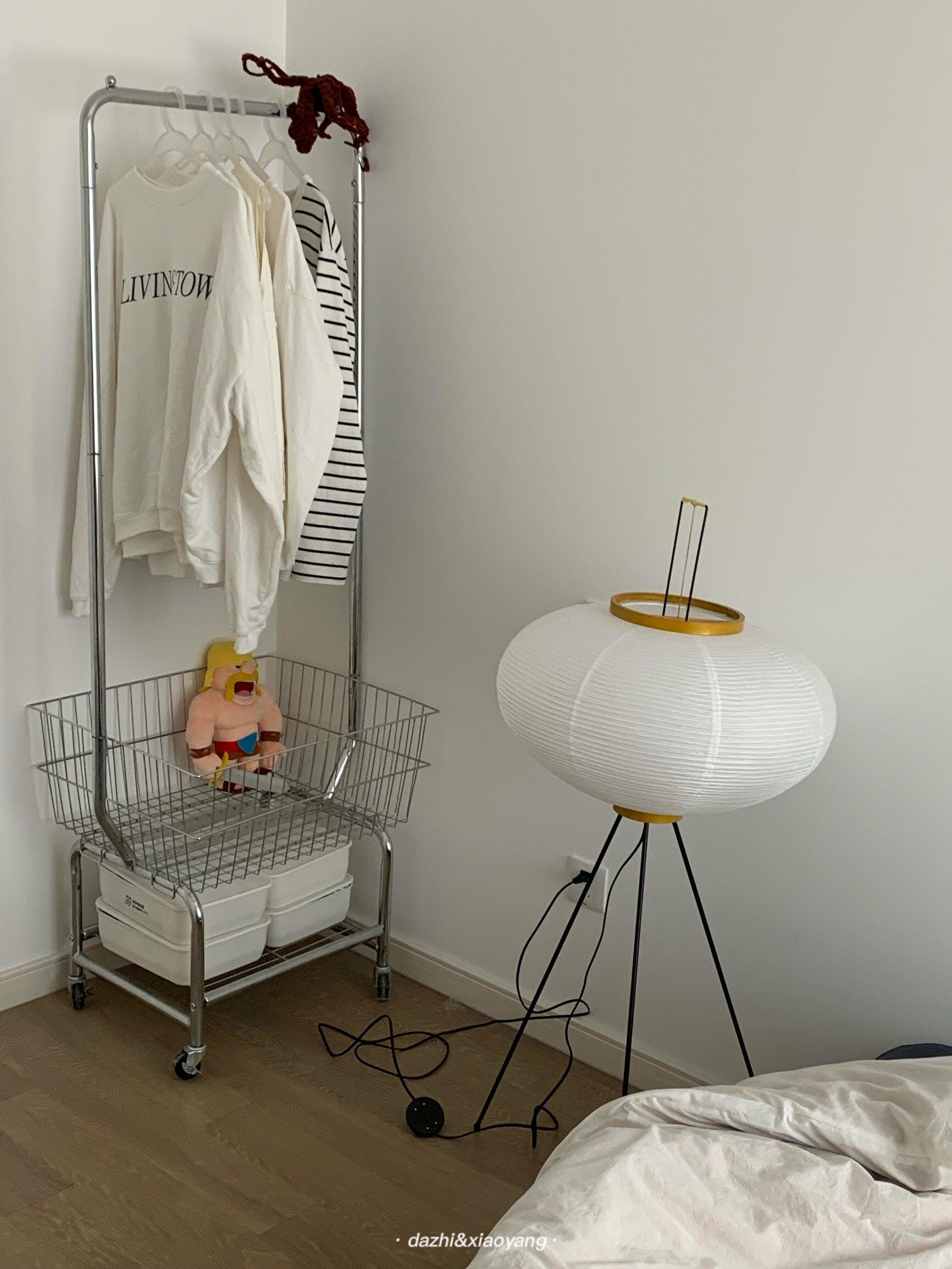 Reispapier Stehlampe | Wohnzimmer