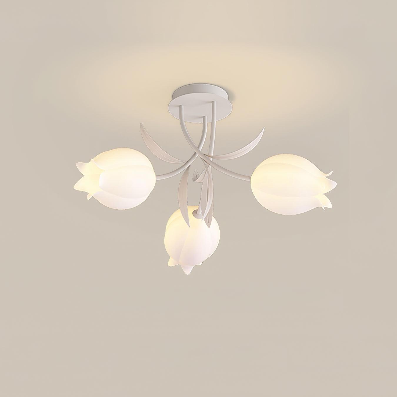LED-Deckenleuchte in Blumenform