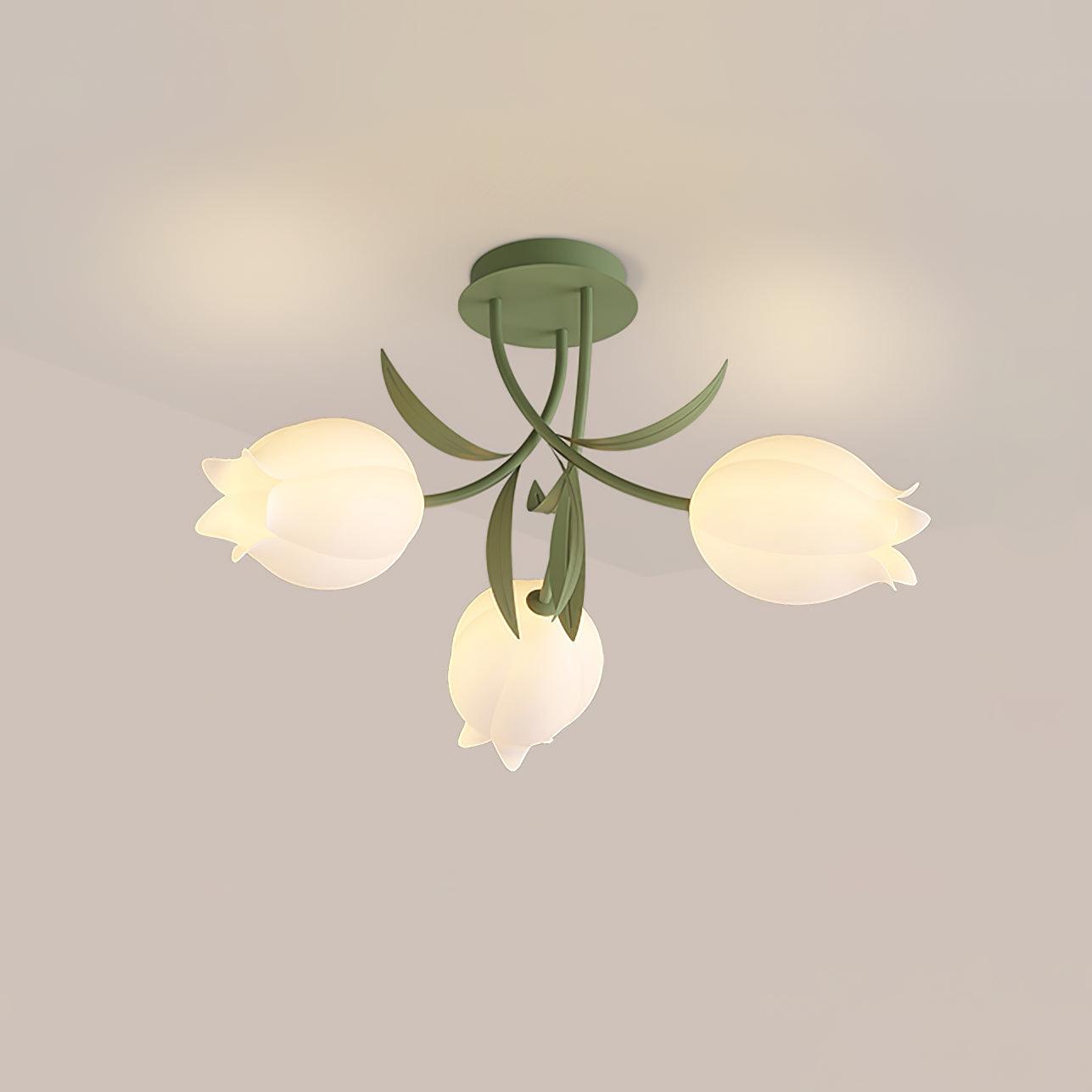 LED-Deckenleuchte in Blumenform