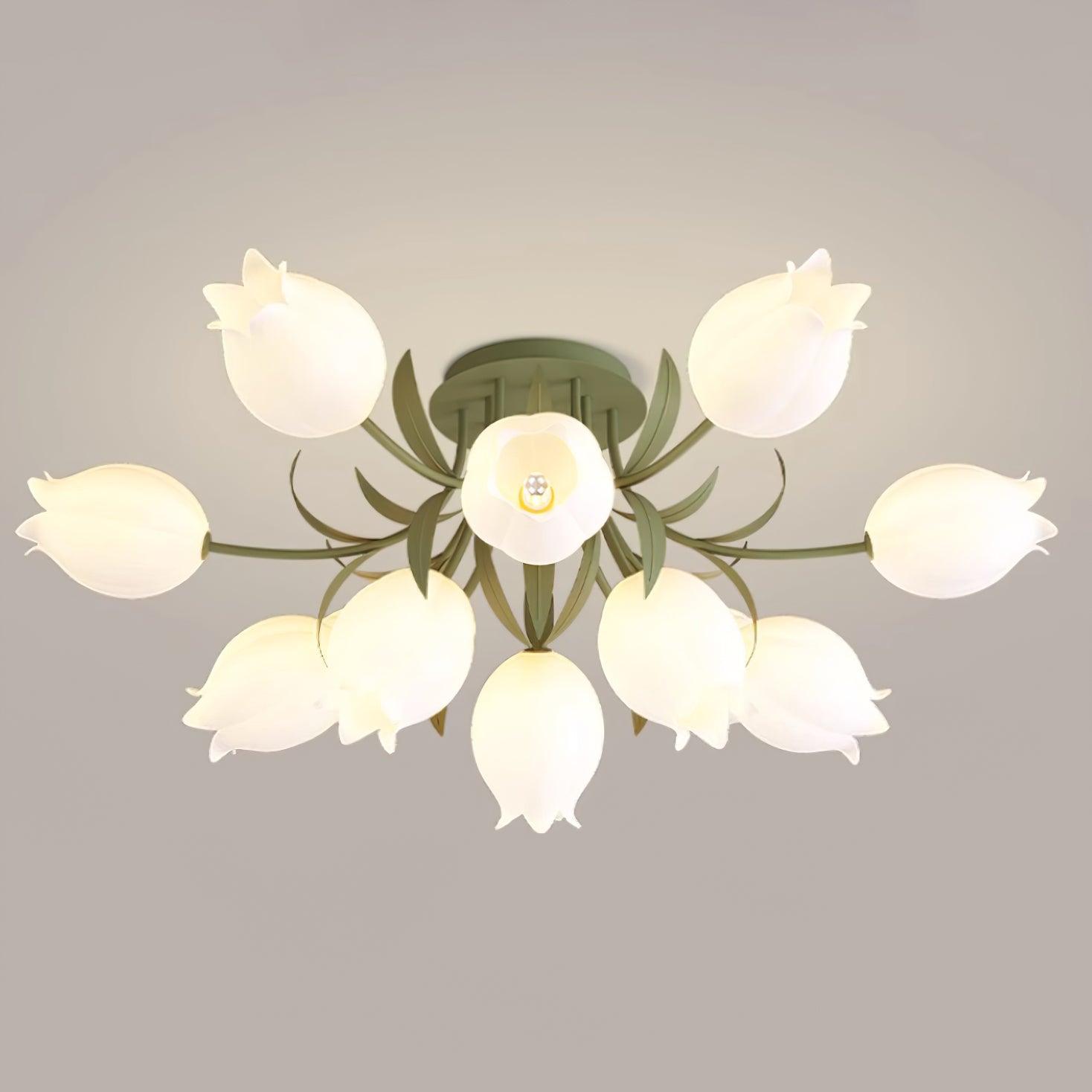 LED-Deckenleuchte in Blumenform