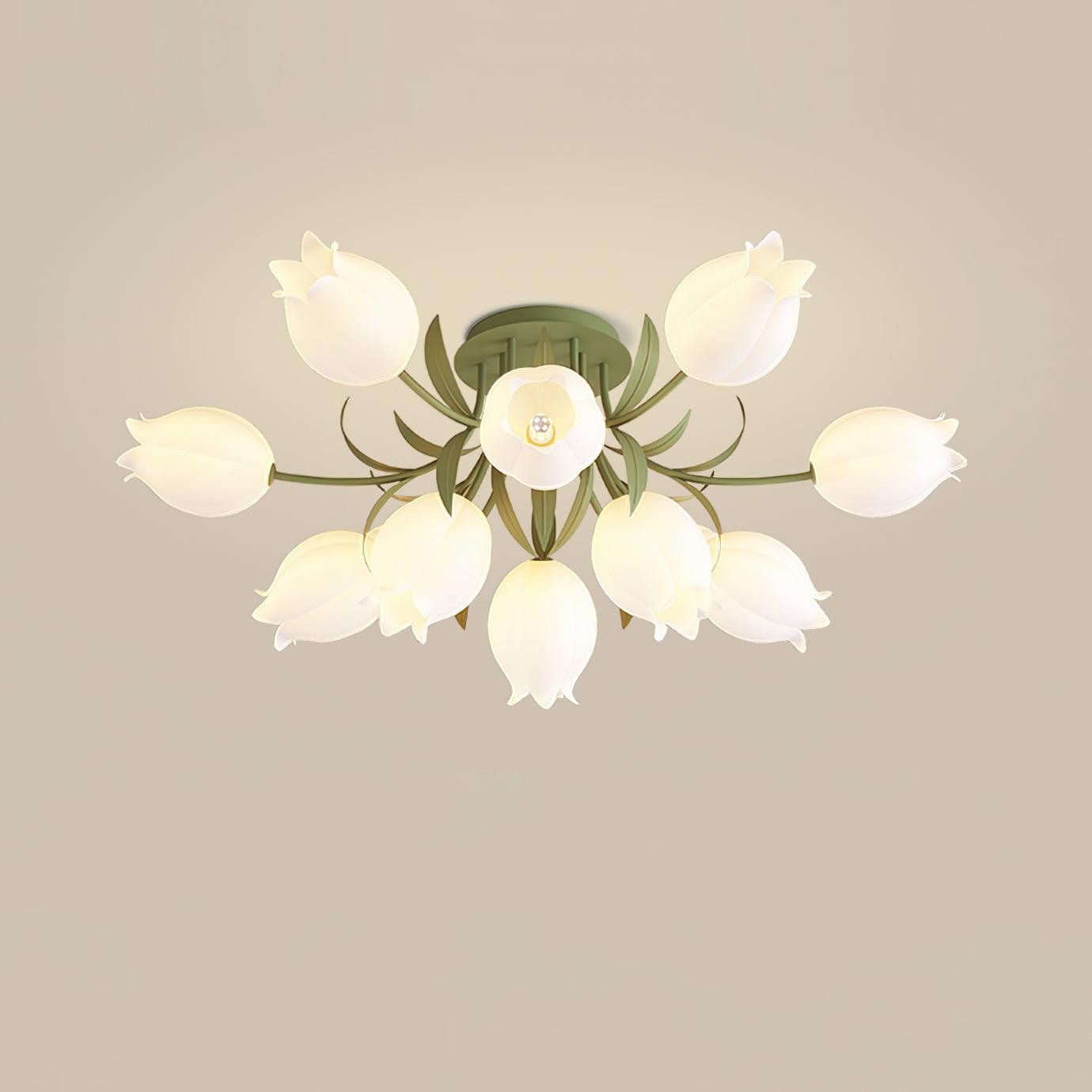 LED-Deckenleuchte in Blumenform
