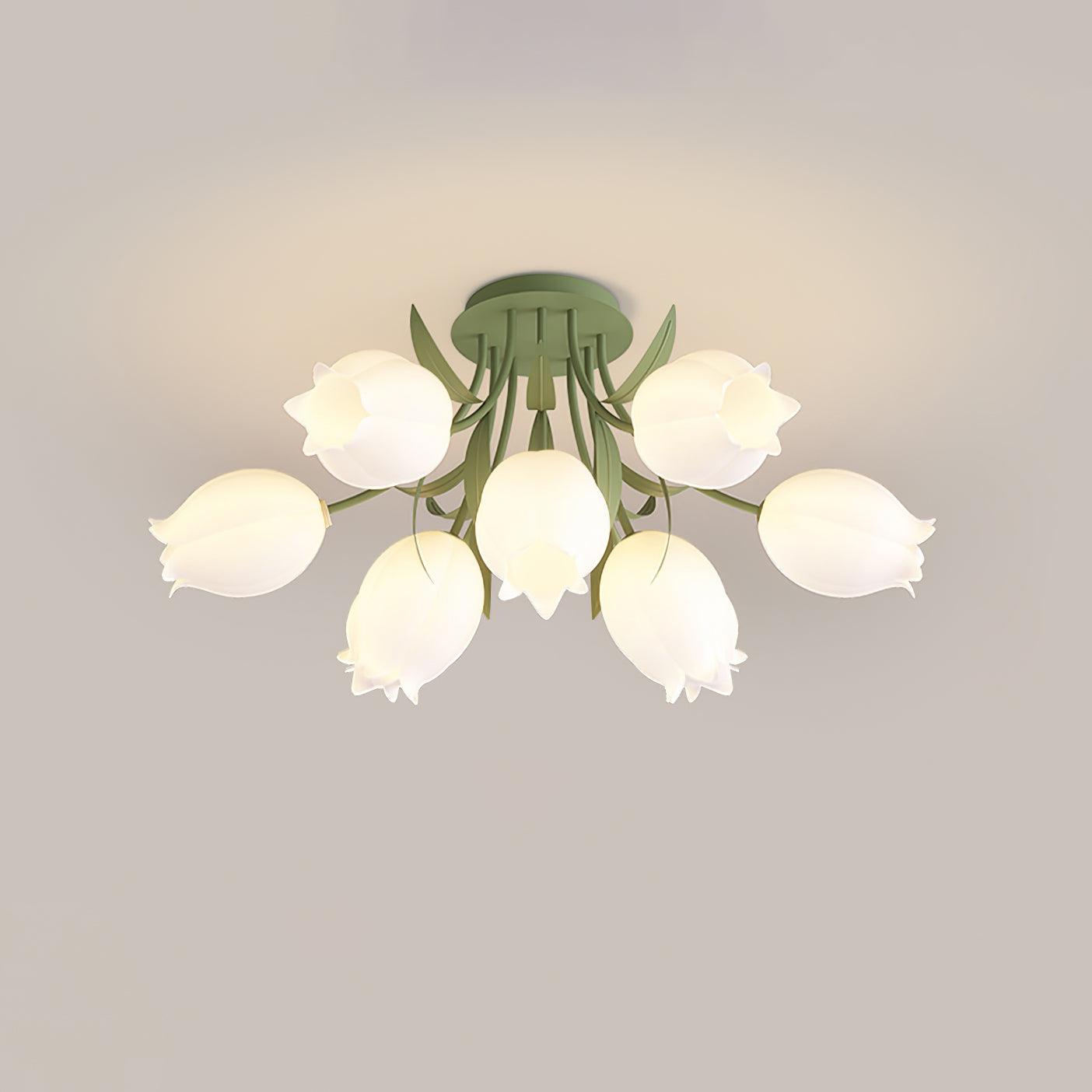 LED-Deckenleuchte in Blumenform