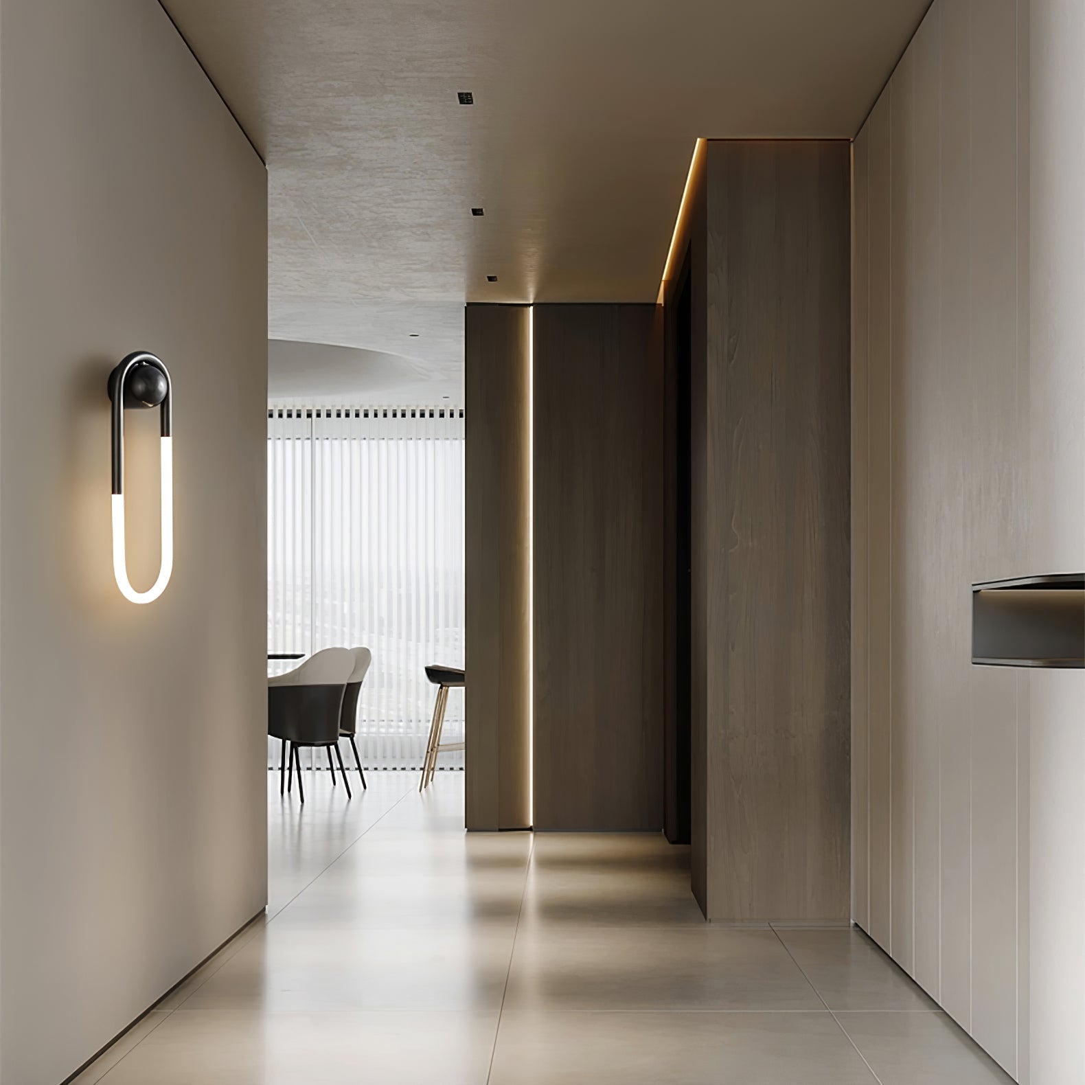 Vertikale LED-Wandleuchte