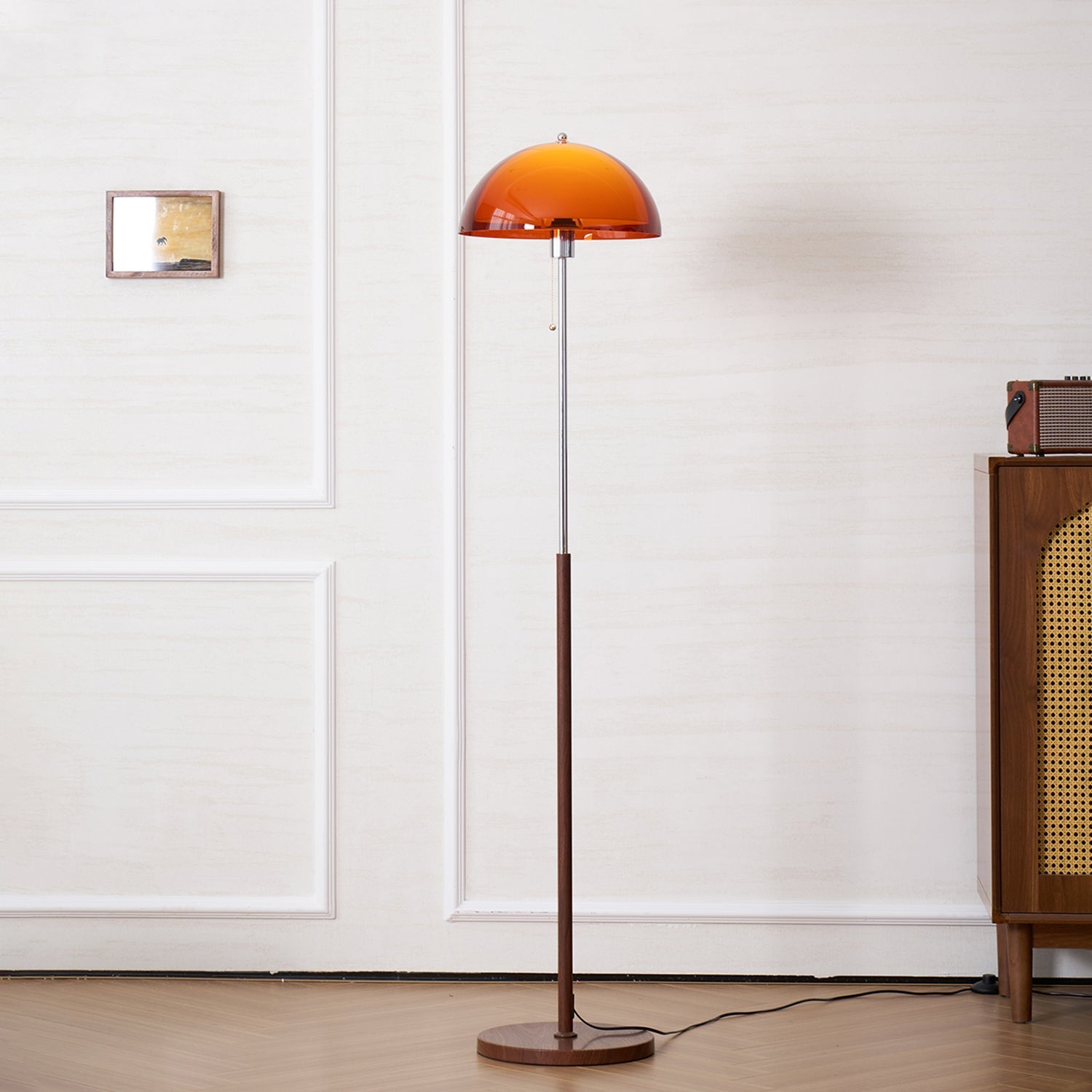 Glas-Schirm-Dom-Stehlampe